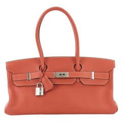 Hermes Birkin JPG Handbag Sanguine Togo with Palladium Hardware 42