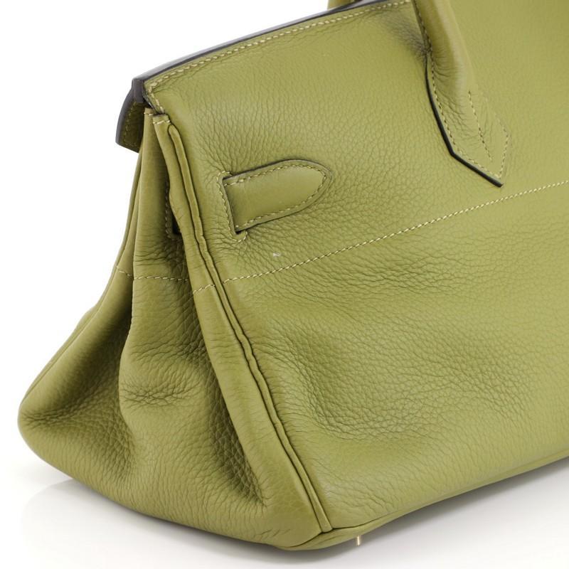 Hermes Birkin JPG Handbag Vert Chartreuse Clemence with Gold Hardware 42 4