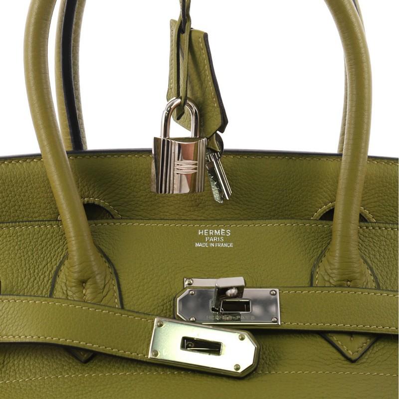Women's Hermes Birkin JPG Handbag Vert Chartreuse Clemence with Palladium Hardware 42