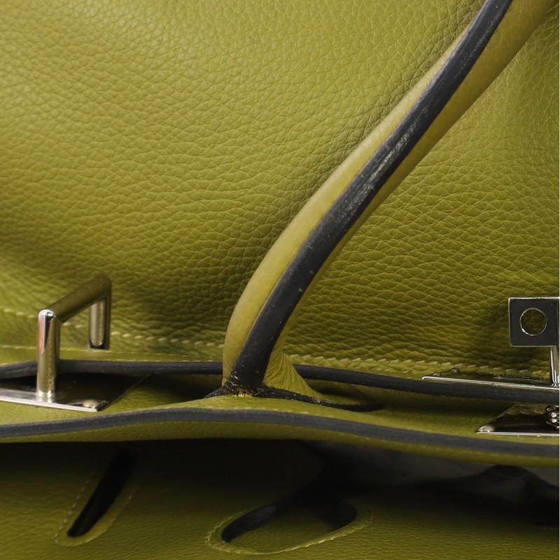 Hermes Birkin JPG Handbag Vert Chartreuse Clemence with Palladium Hardware 42 2
