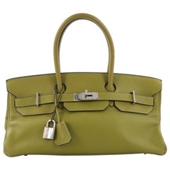 Hermes Birkin JPG Handbag Vert Chartreuse Clemence with Palladium Hardware 42