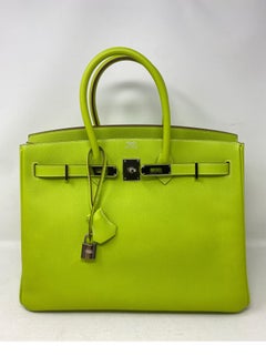 Hermes Birkin Kiwi Candy Birkin 35