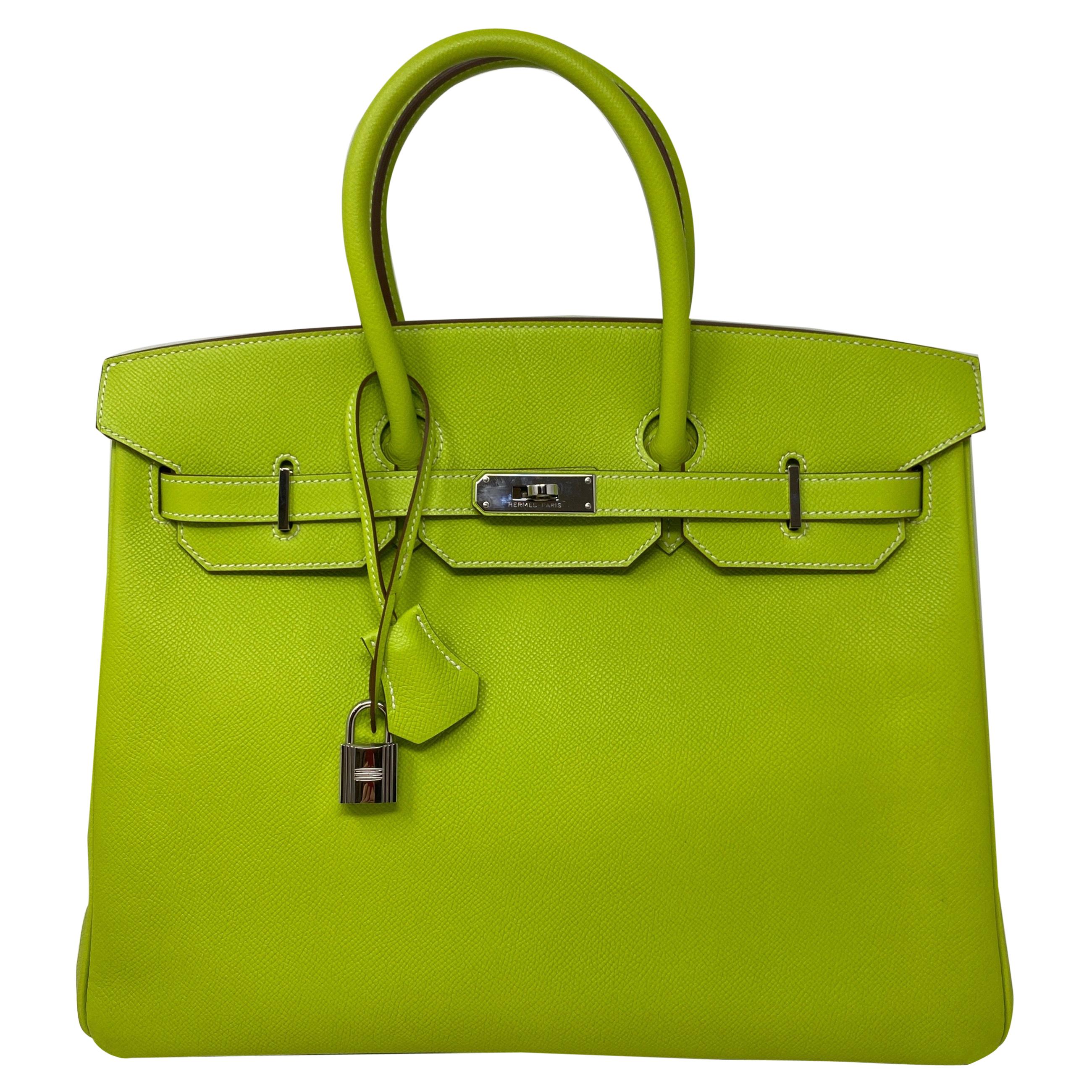 Hermes Birkin Kiwi Candy Birkin 35