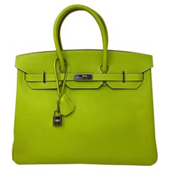 Hermes Birkin Kiwi Candy Birkin 35