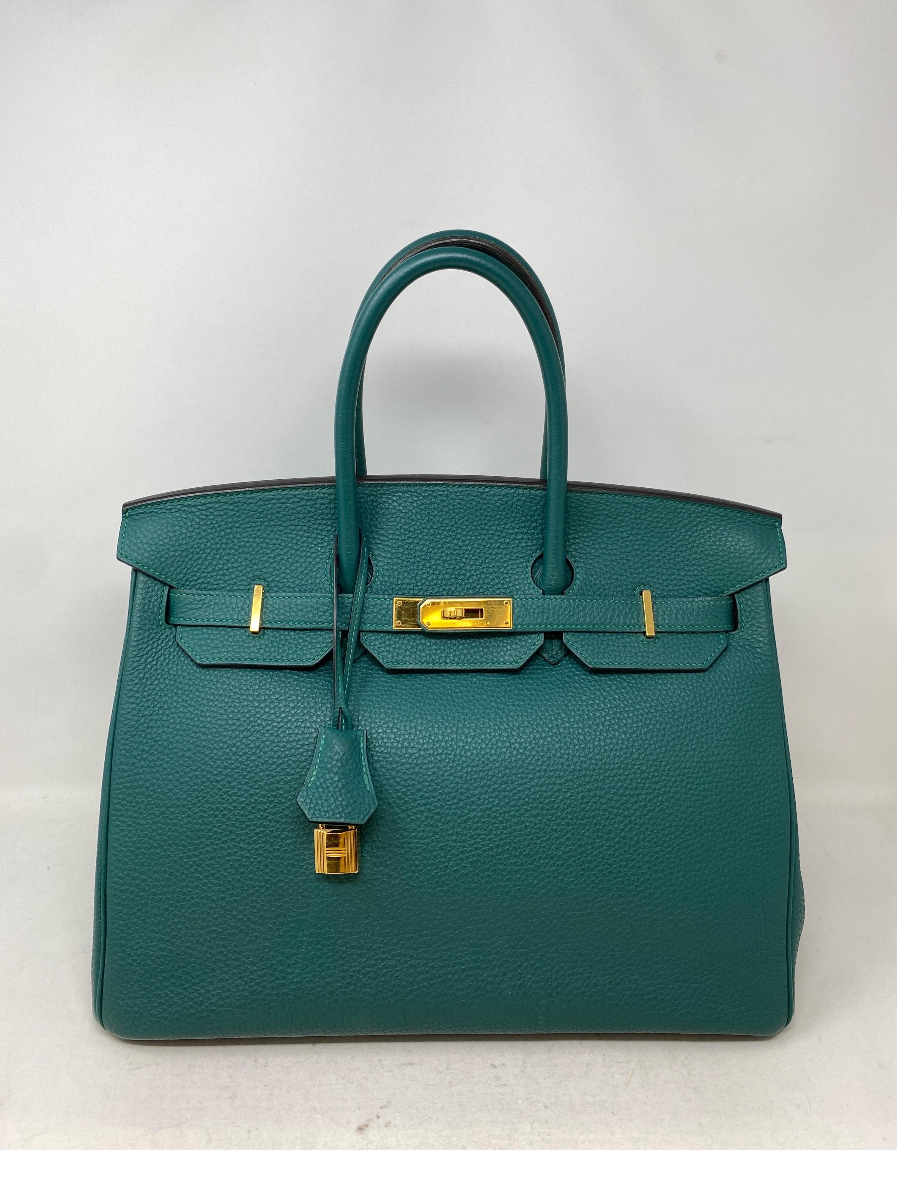 Hermes Birkin Malachite 35 Bag  2