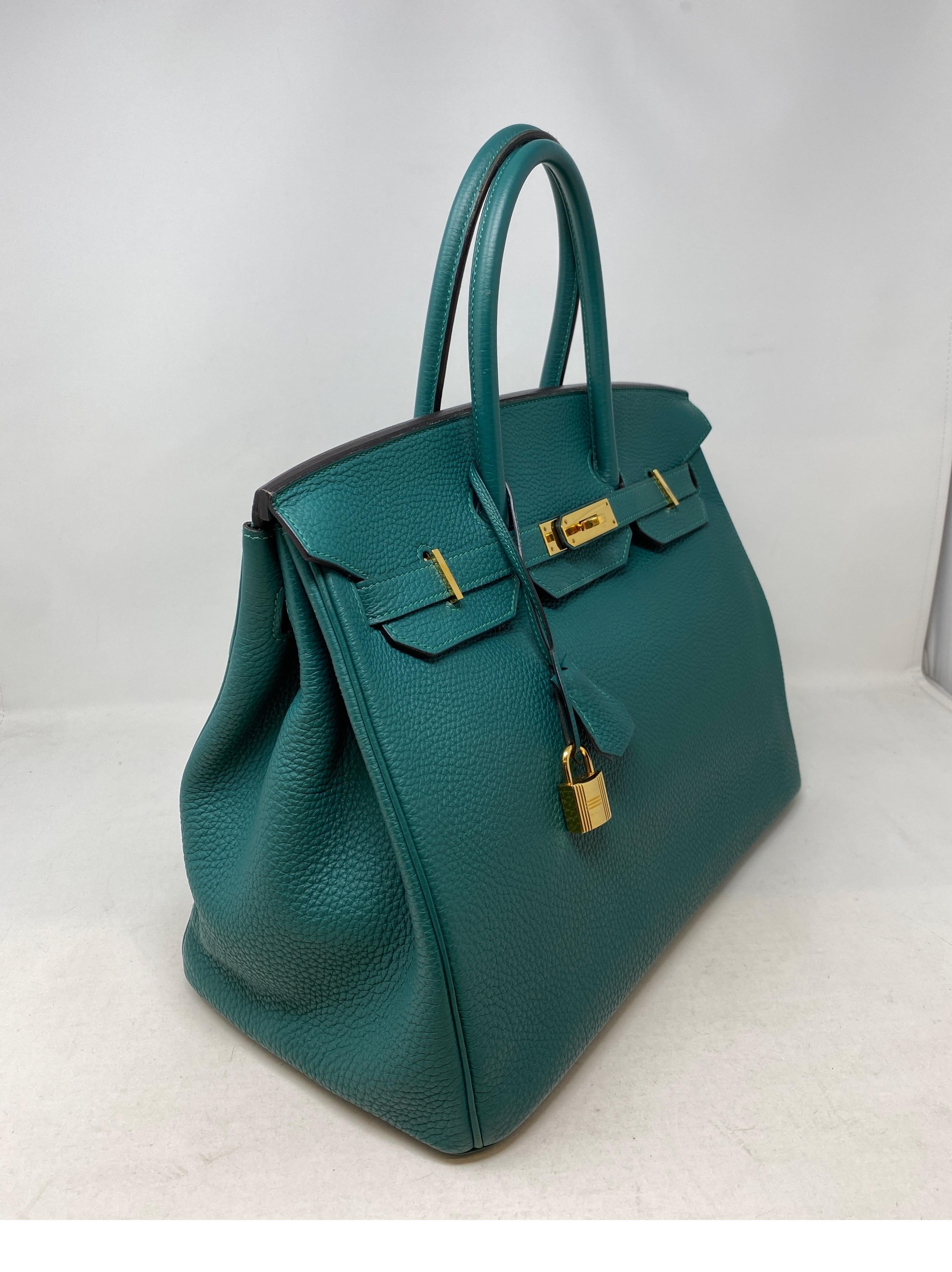 Hermes Birkin Malachite 35 Bag  3