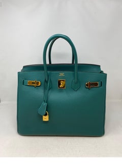 Hermes Birkin Malachite 35 Bag