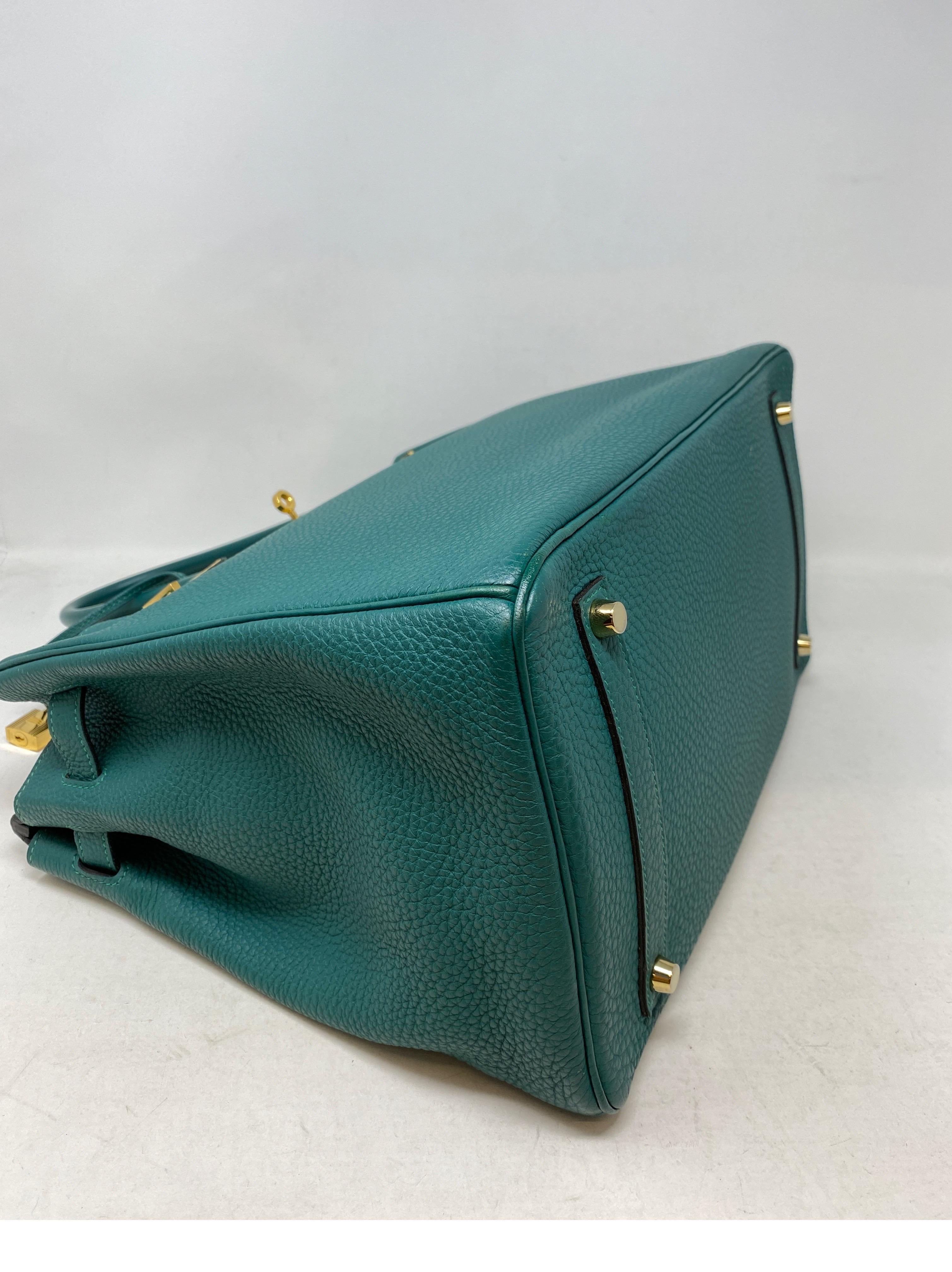 Women's or Men's Hermes Birkin Malachite 35 Bag