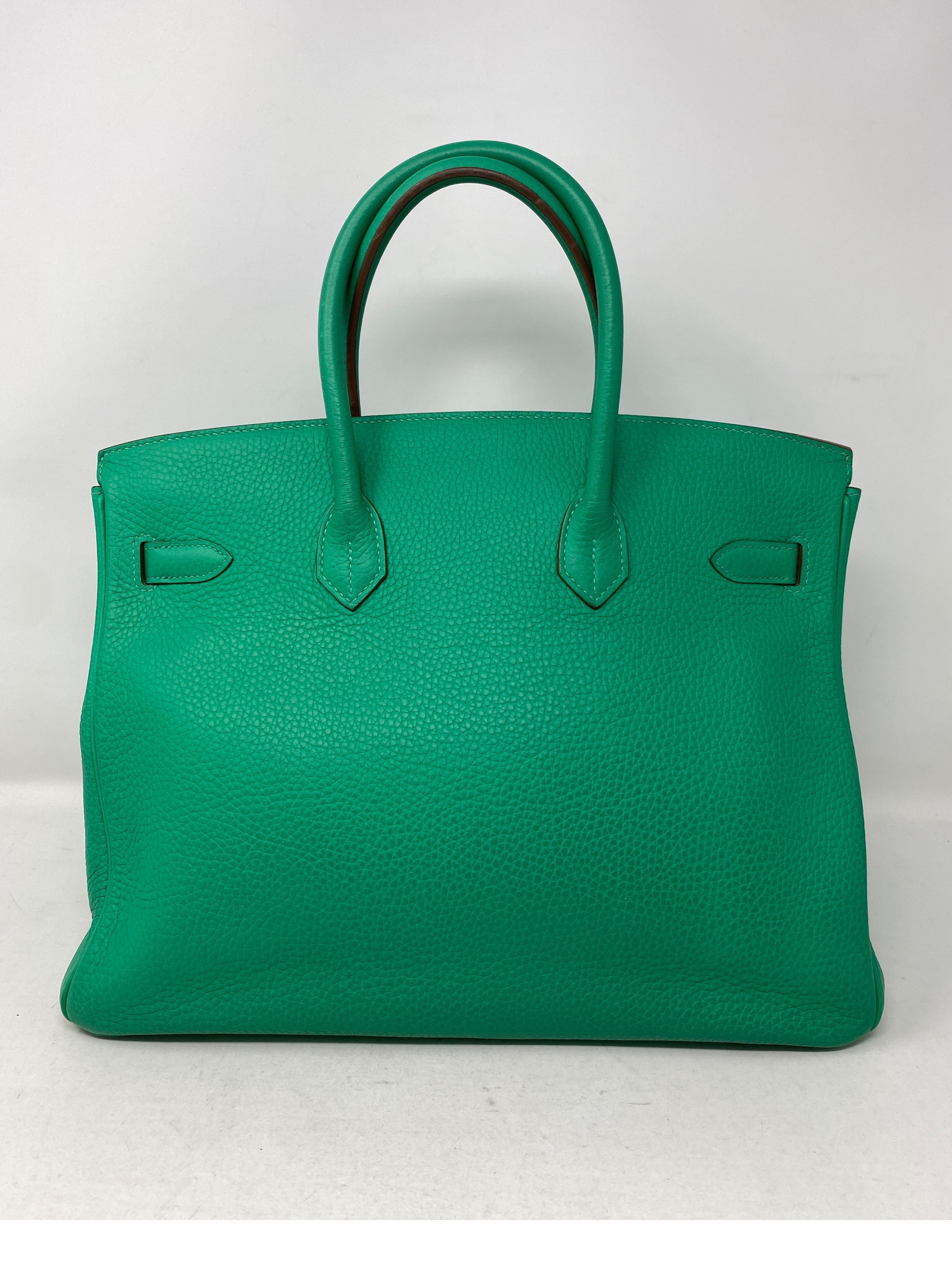Hermes Birkin Menthe Green 35 Bag 5