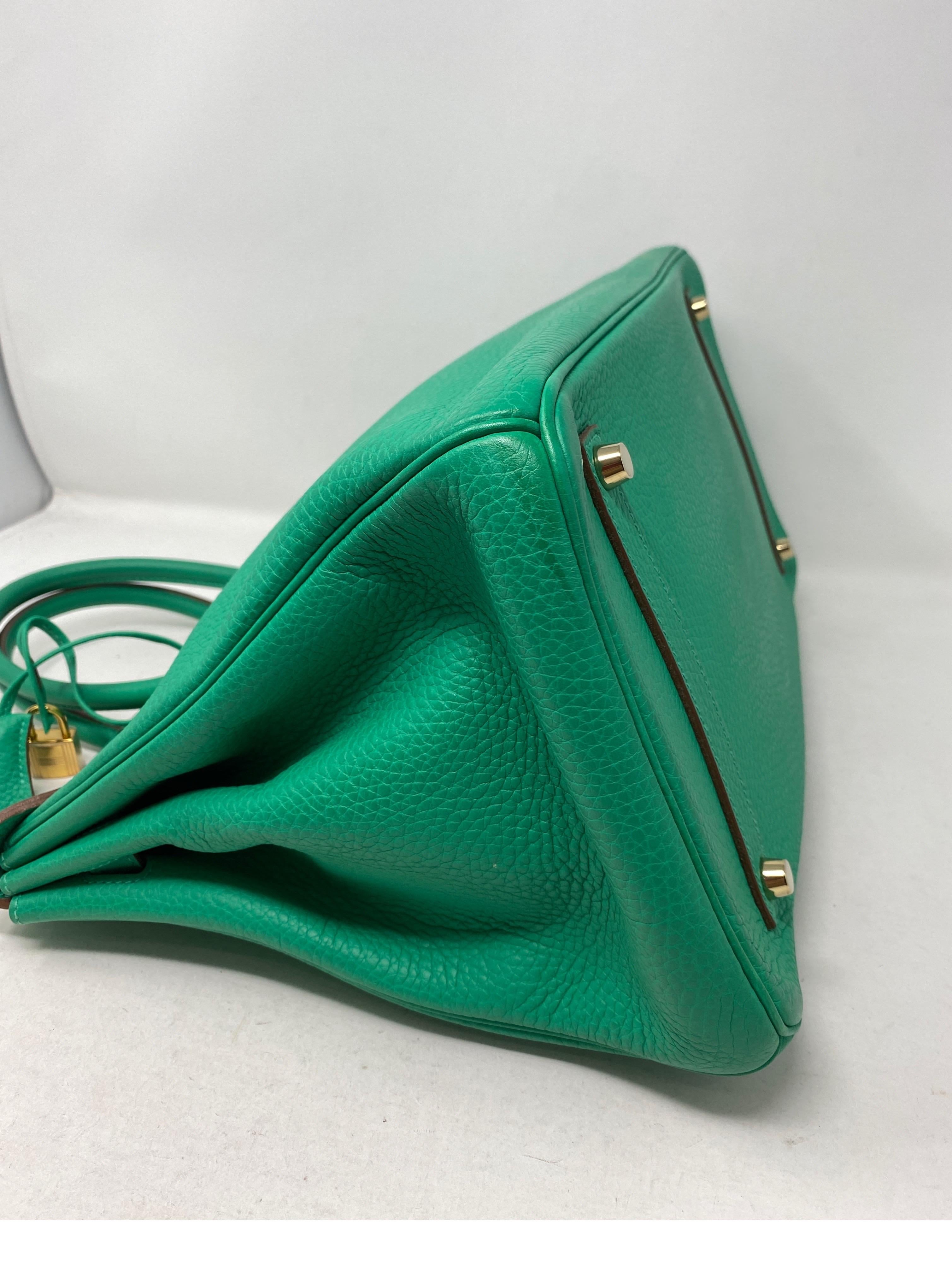 Hermes Birkin Menthe Green 35 Bag 7
