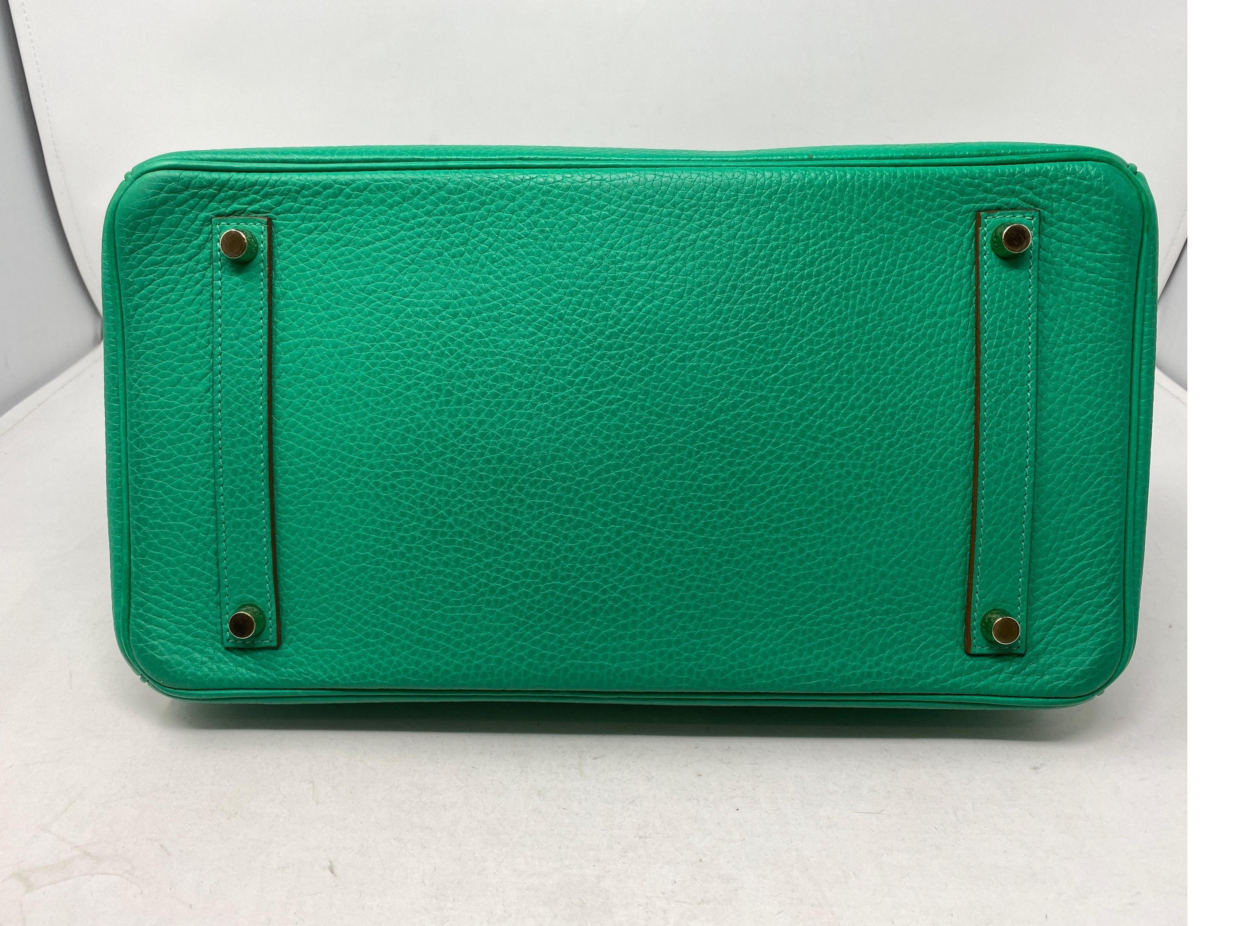 Hermes Birkin Menthe Green 35 Bag 8
