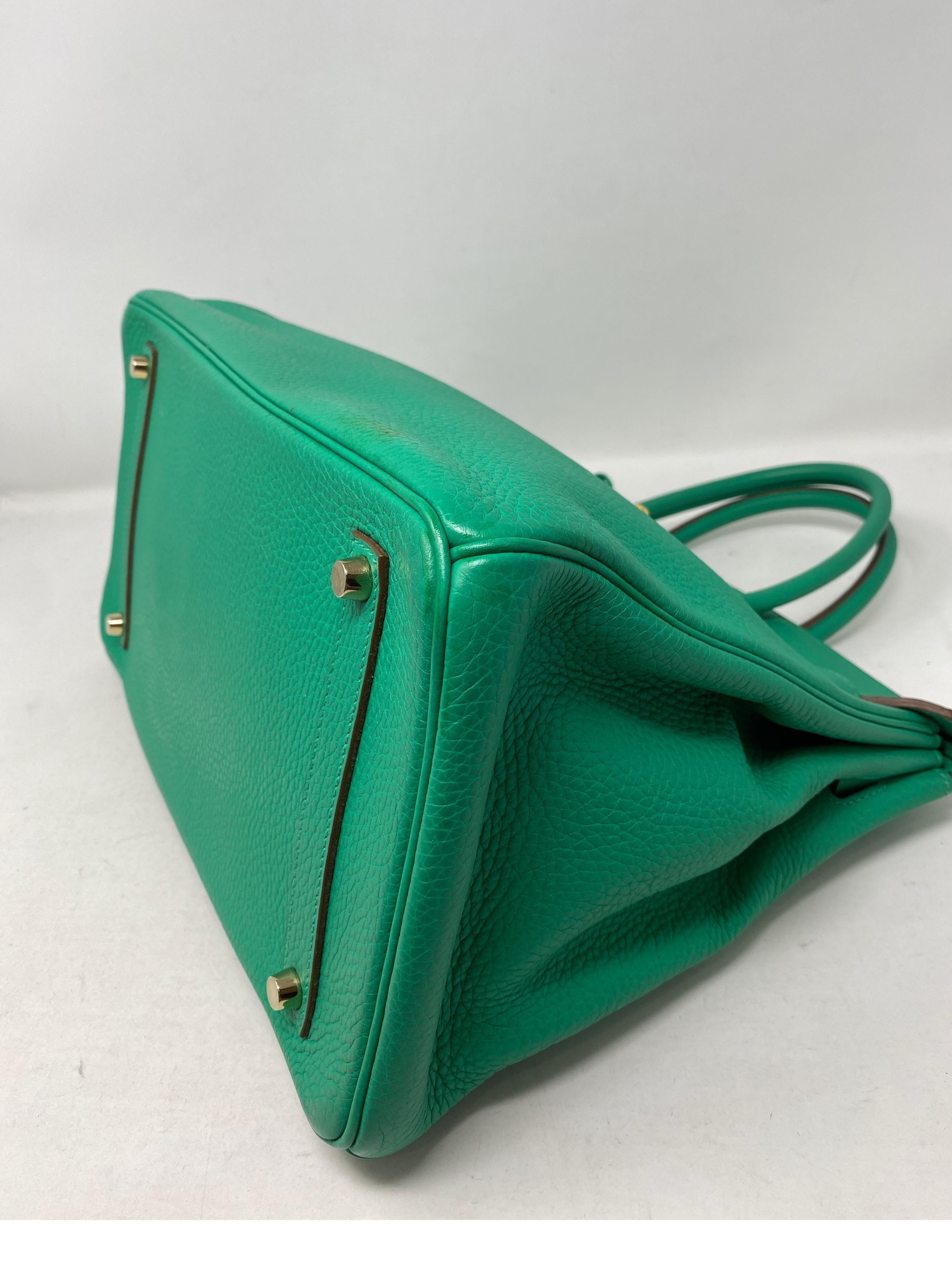 Hermes Birkin Menthe Green 35 Bag 10