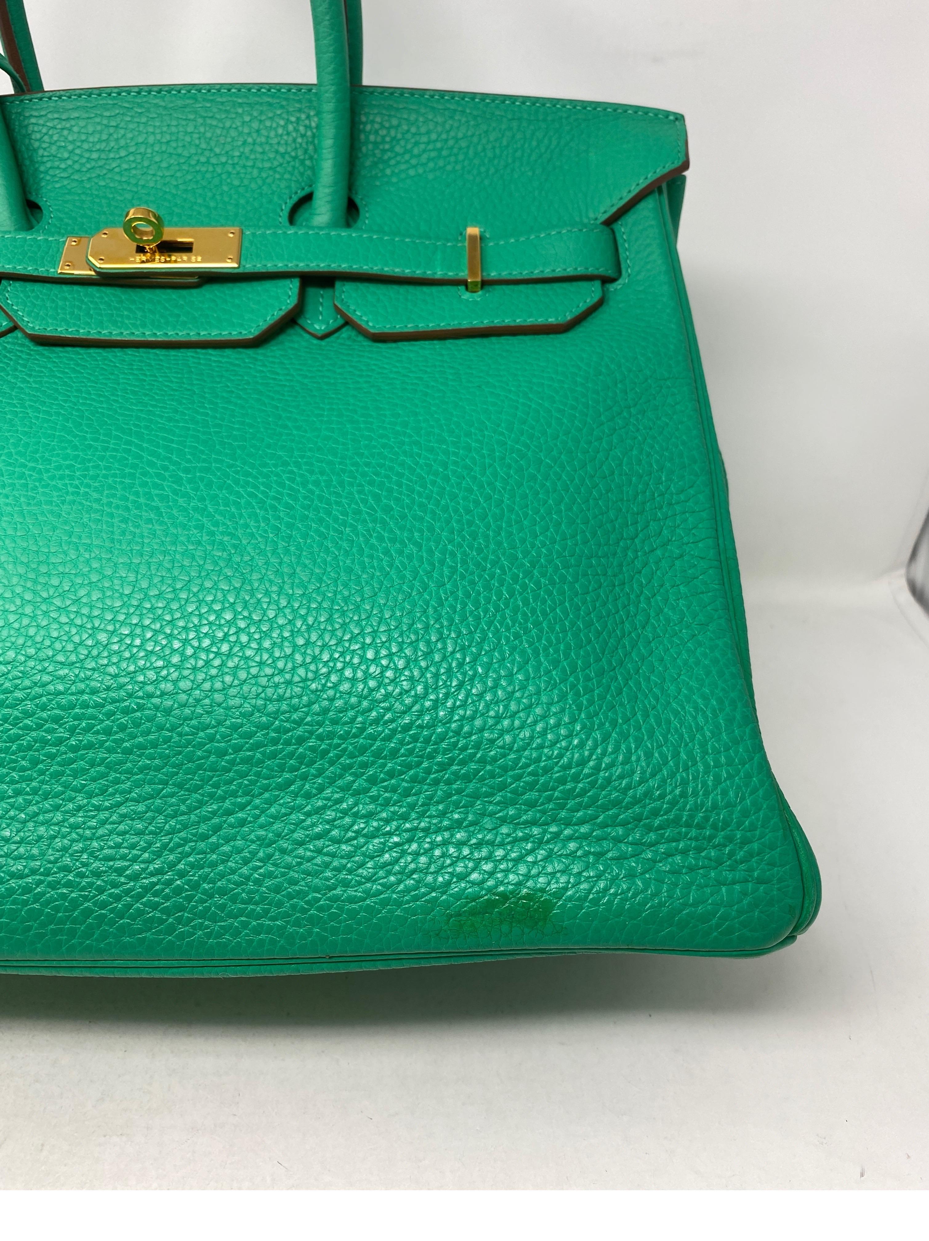 Hermes Birkin Menthe Green 35 Bag 11