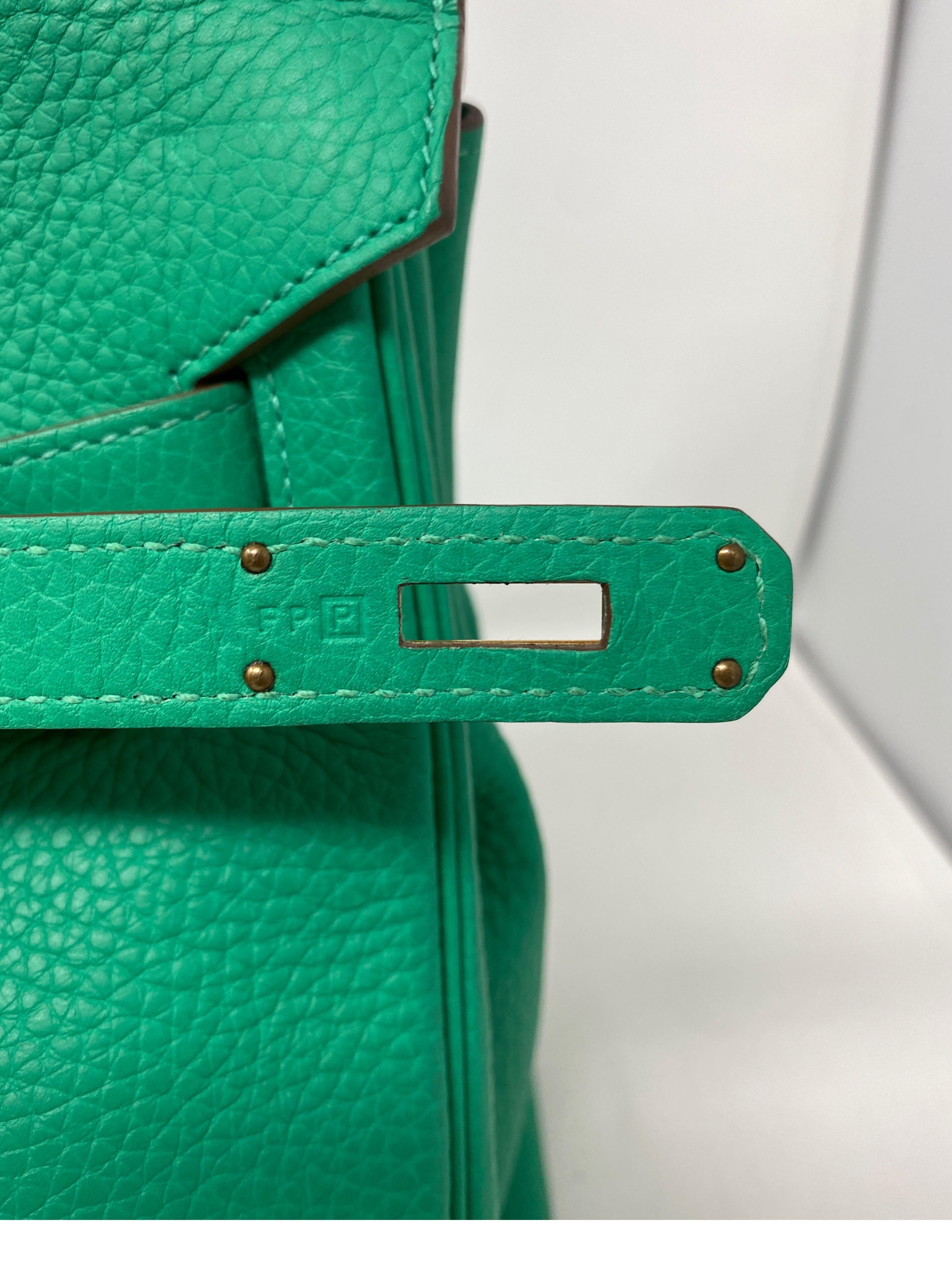 Hermes Birkin Menthe Green 35 Bag 13