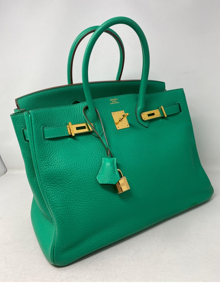 Hermes Birkin Menthe Green 35 Bag at 1stDibs | sea green birkin