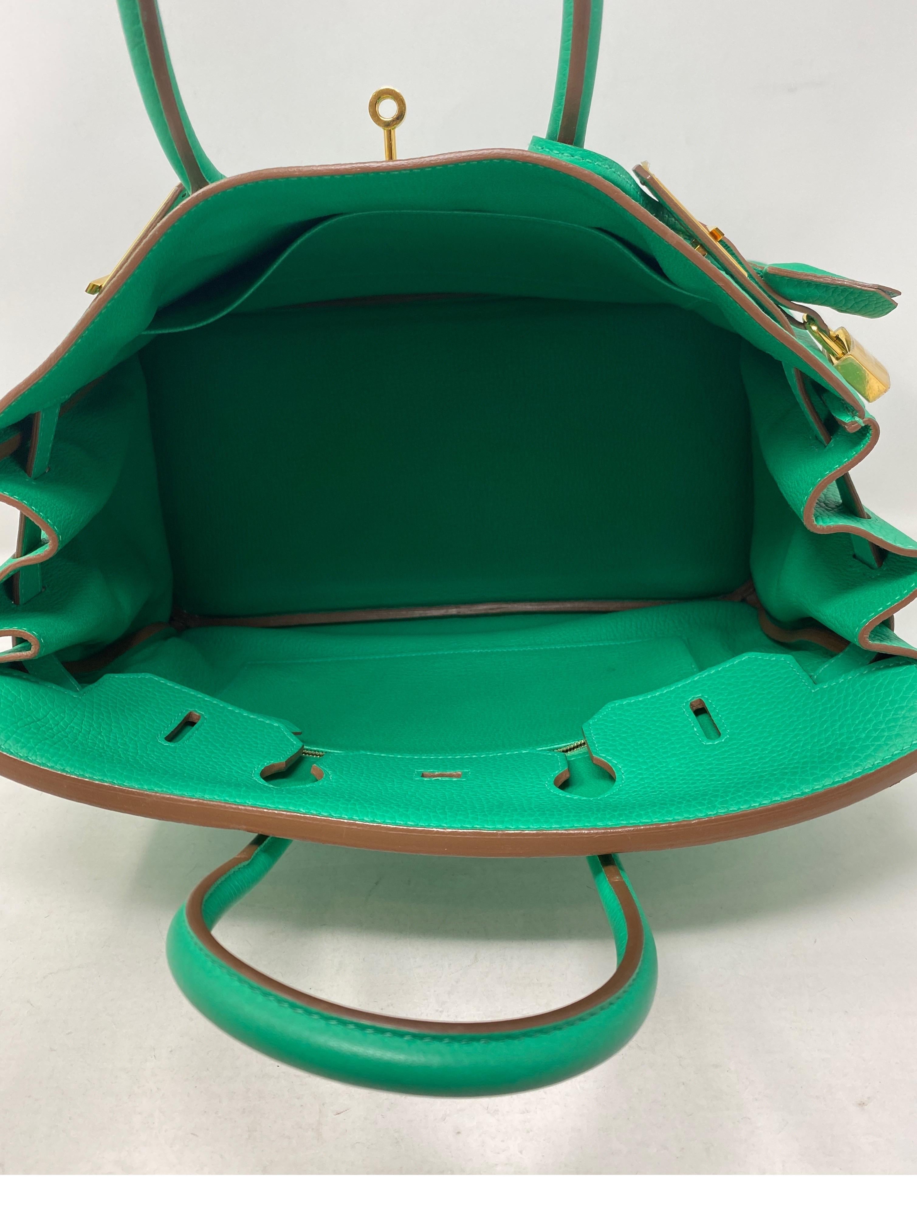 Hermes Birkin Menthe Green 35 Bag In Good Condition In Athens, GA