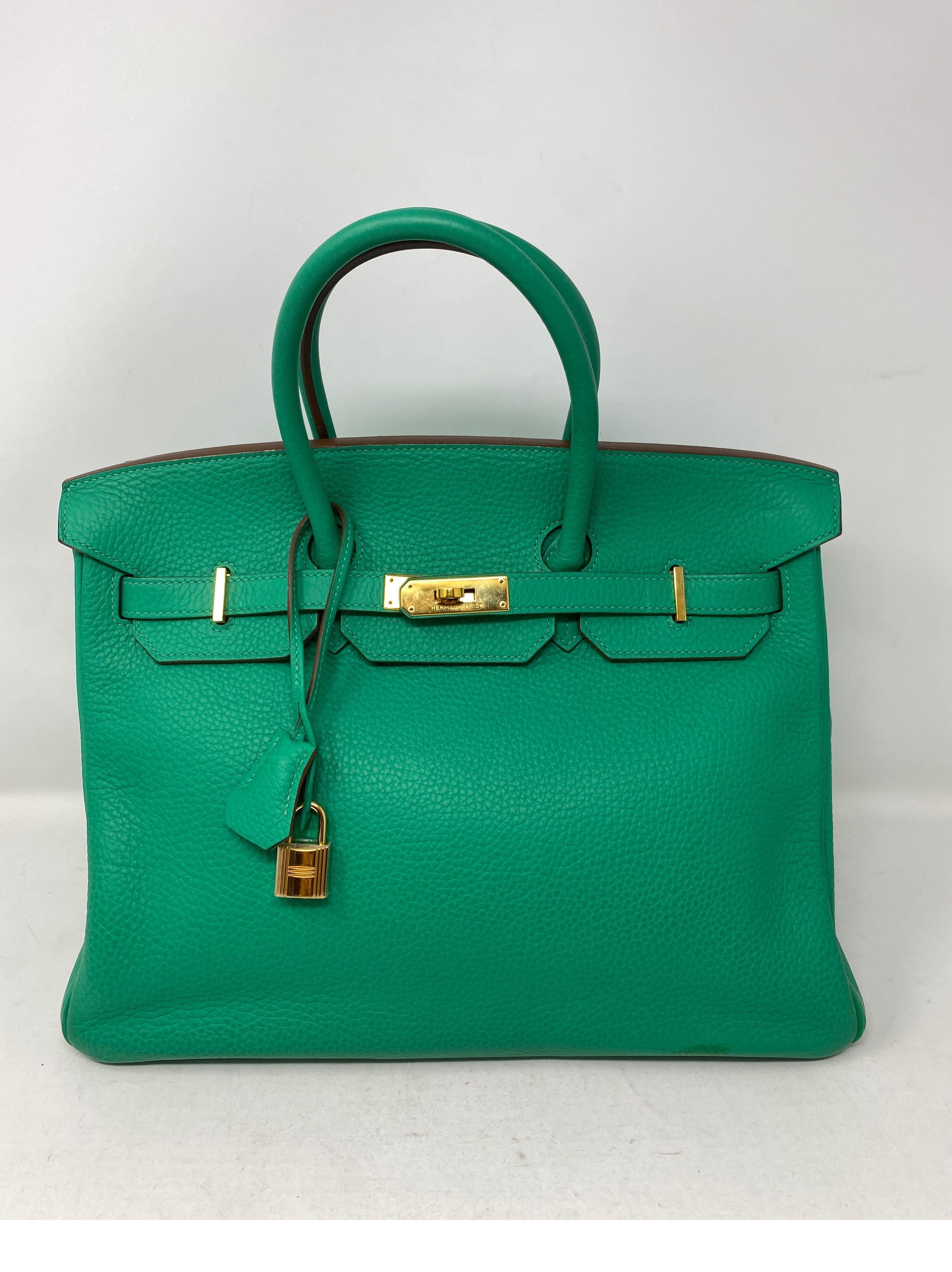 Hermes Birkin Menthe Green 35 Bag 2
