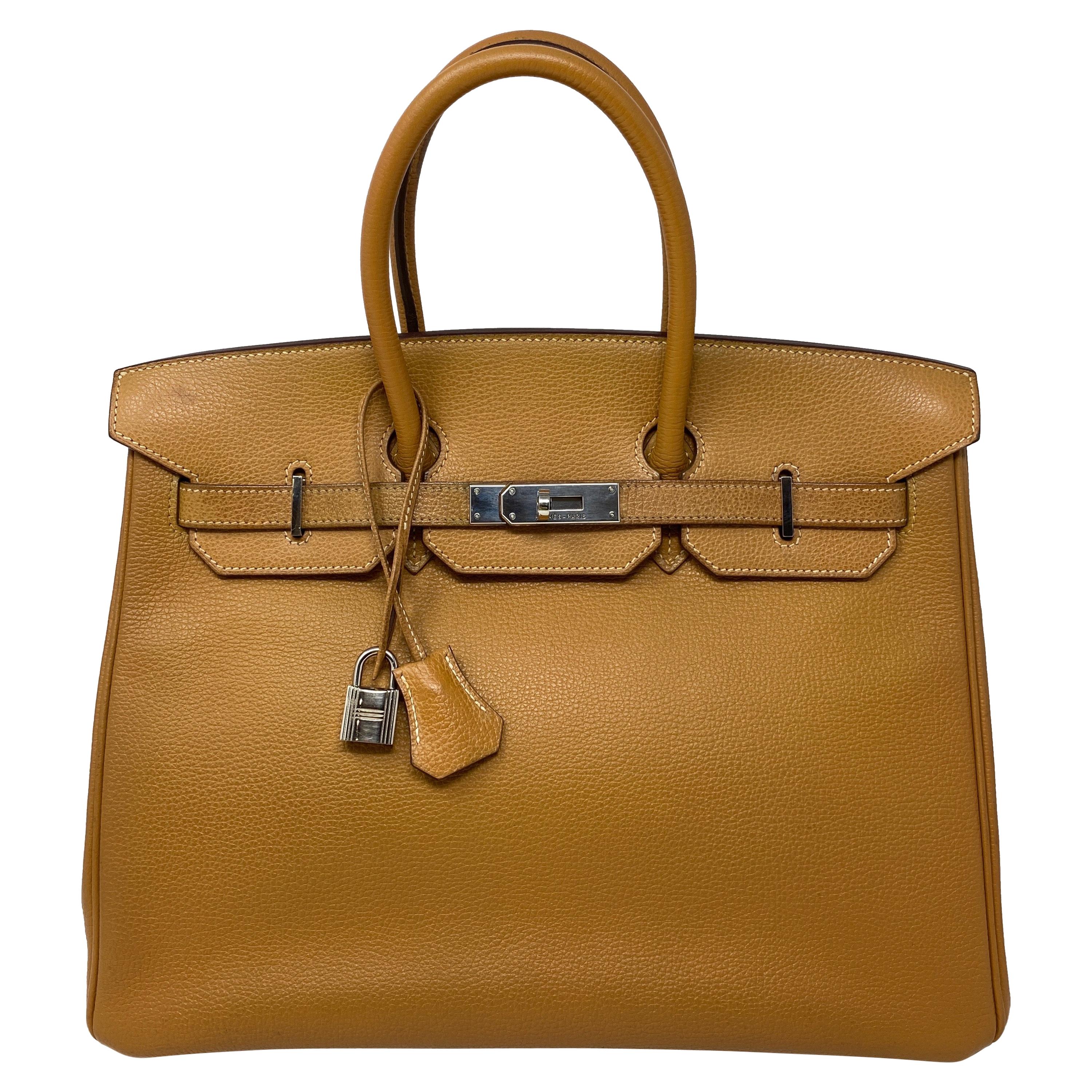 Hermes Birkin Natural 35 Bag 