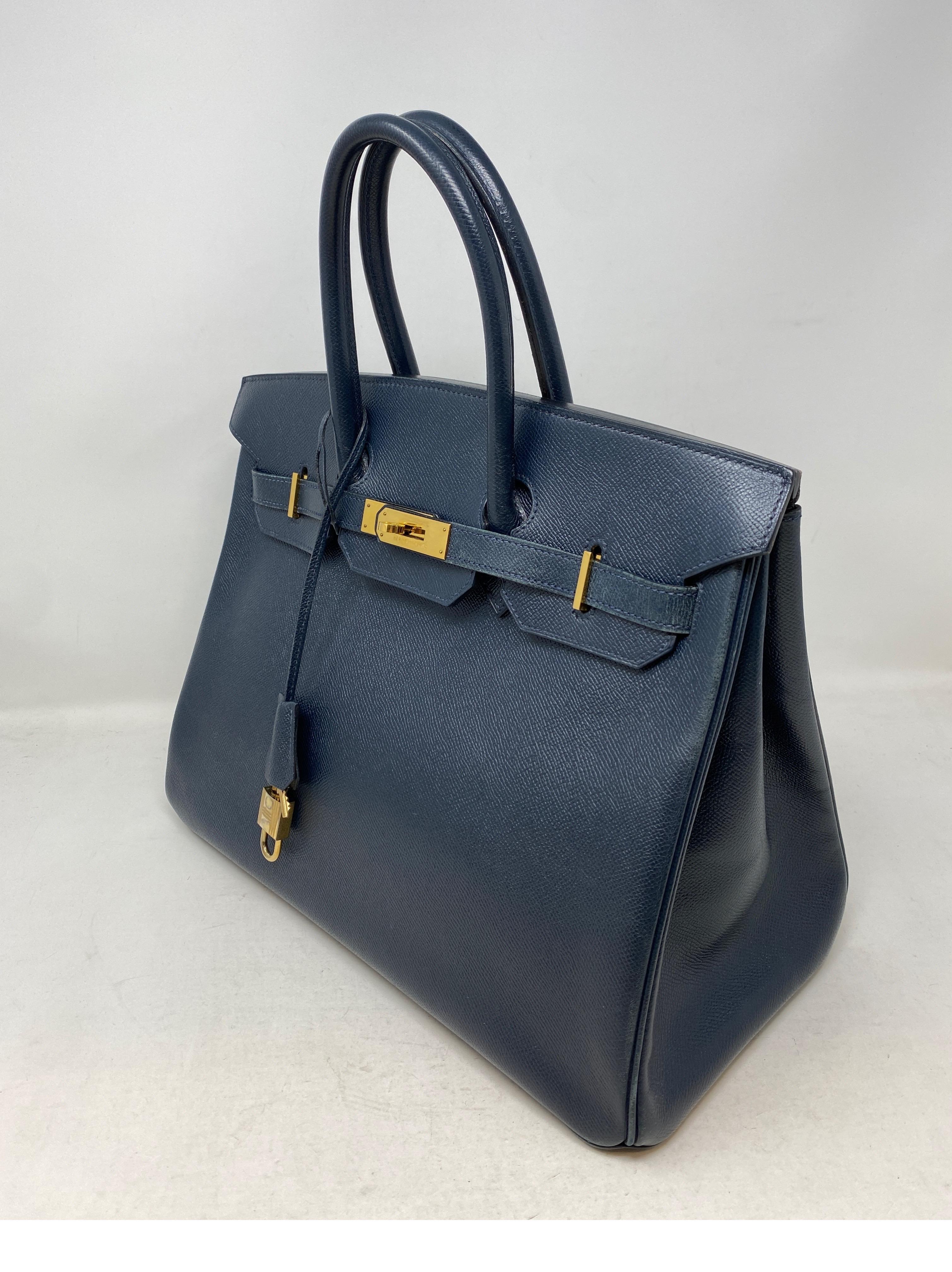 Hermes Birkin Navy Bag 35 9