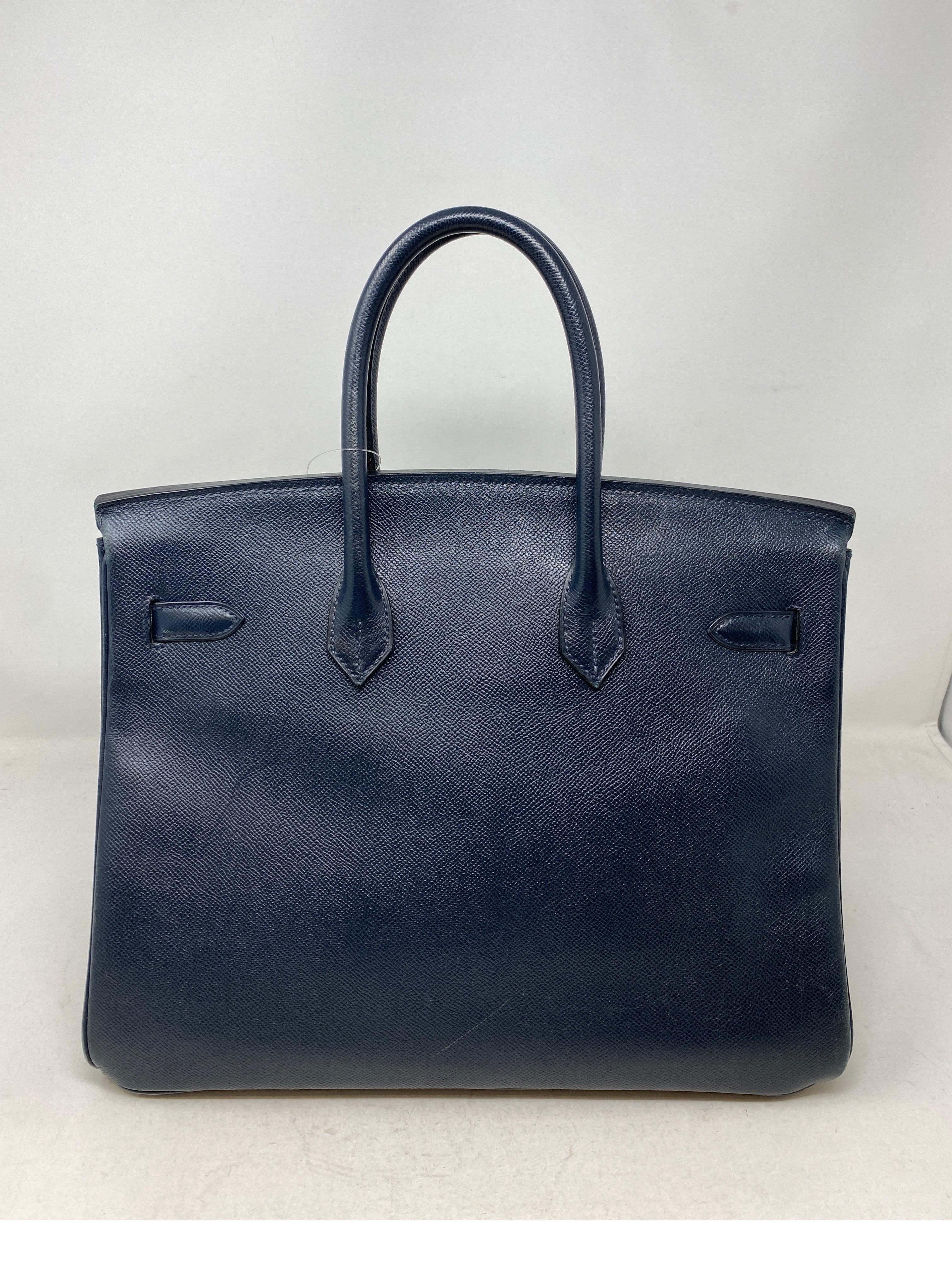 Hermes Birkin Navy Bag 35 11