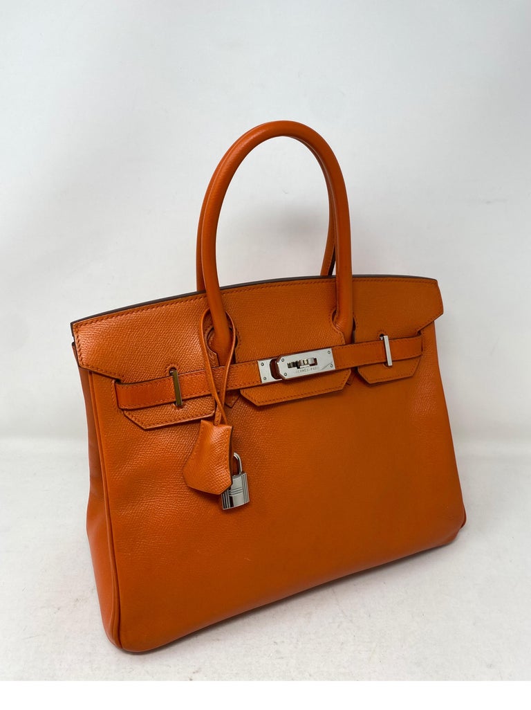 Hermes Birkin Orange 30 Bag at 1stDibs