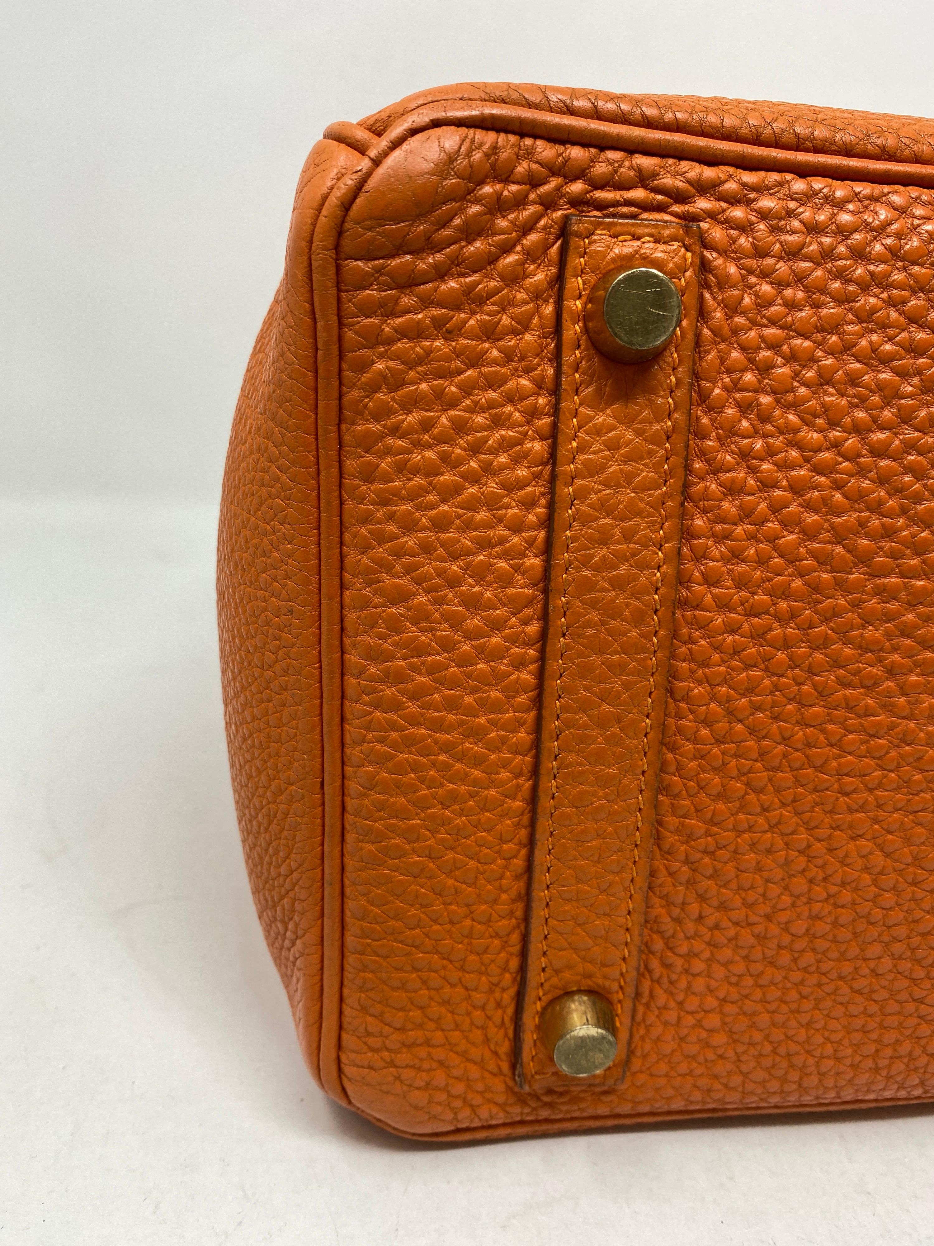 Hermes Birkin Orange 30 Bag 10