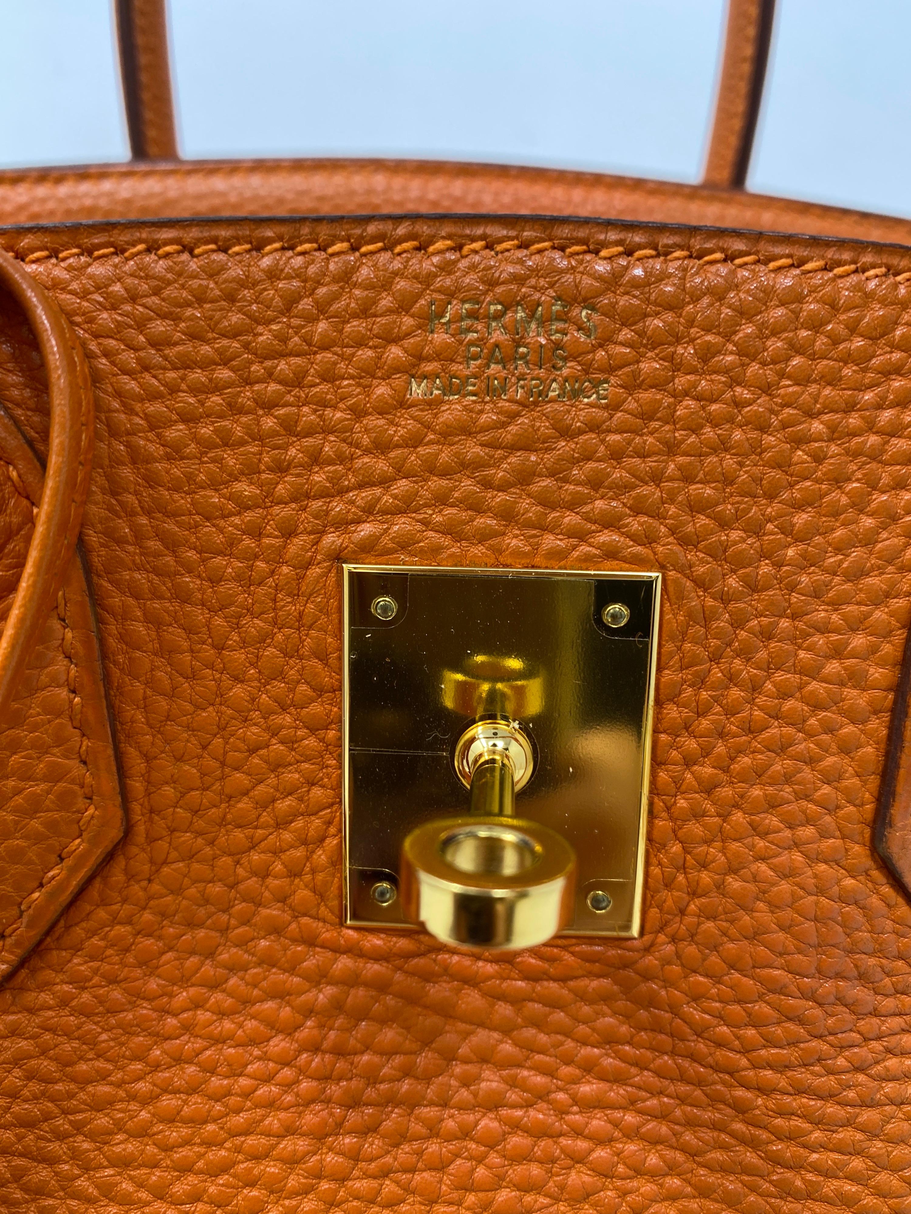 birkin 30 orange