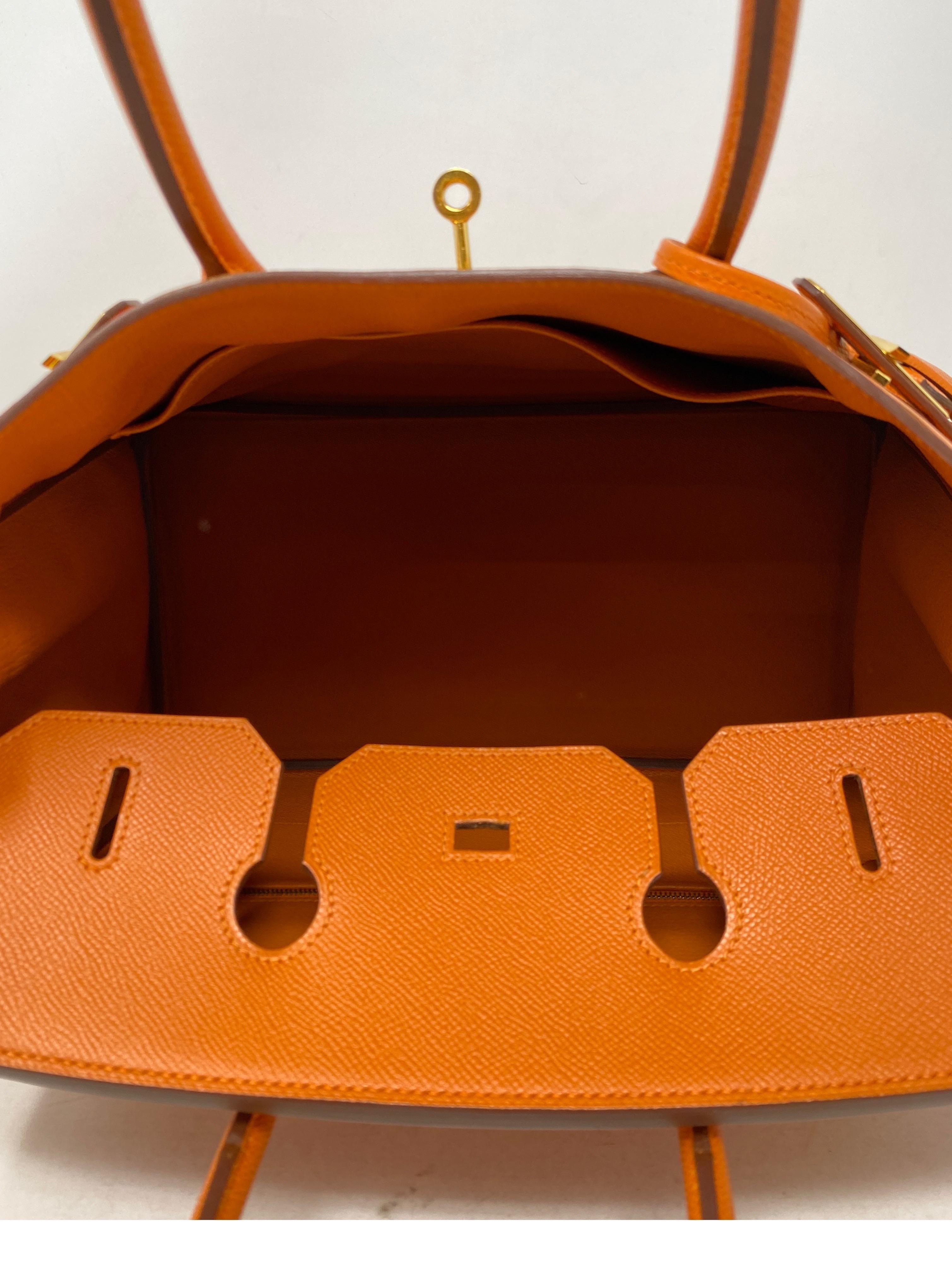 Hermes Birkin Orange 35 Bag  4