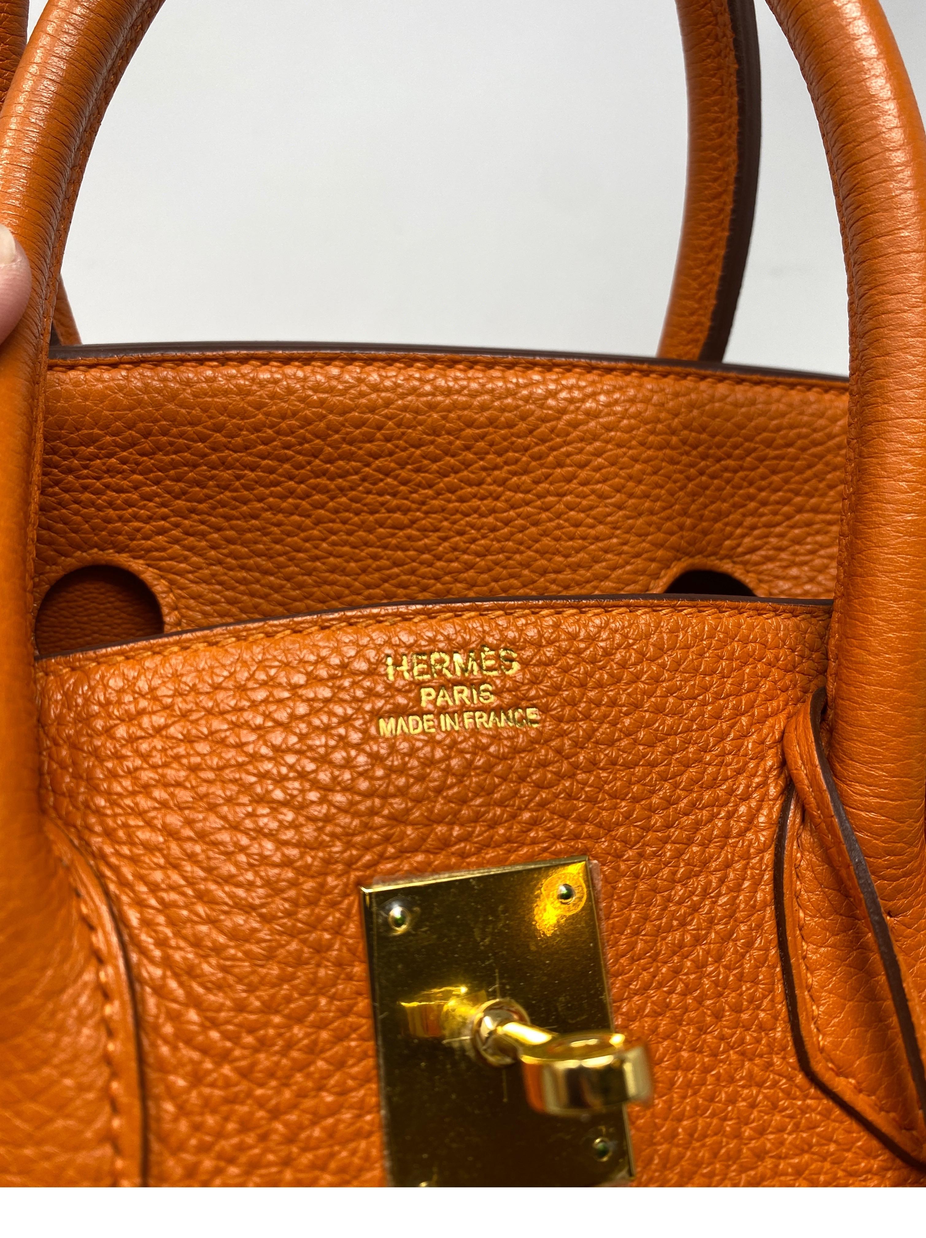 Hermes Birkin Orange 35 Bag  6