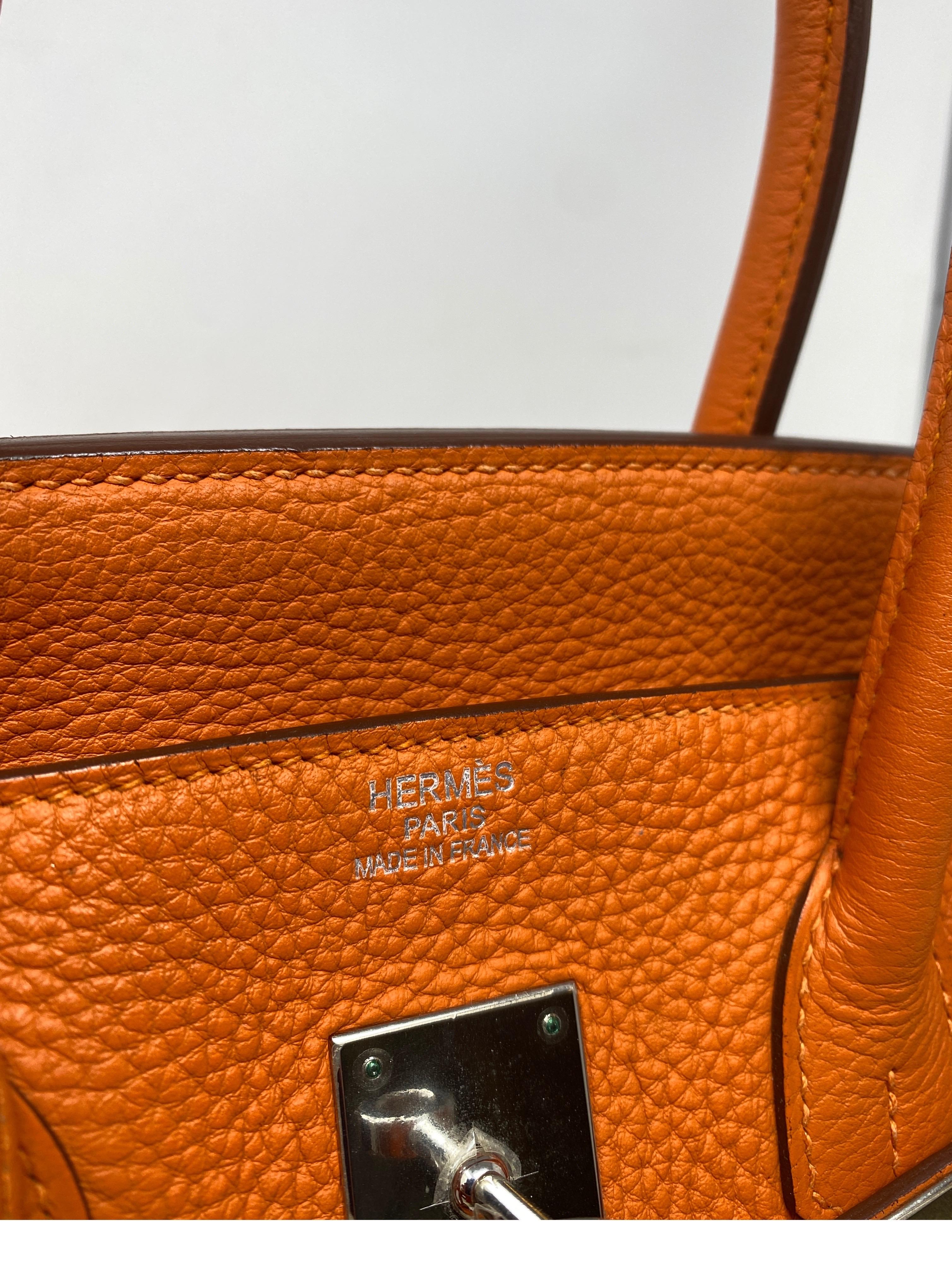 Hermes Birkin Orange 35 Bag 7