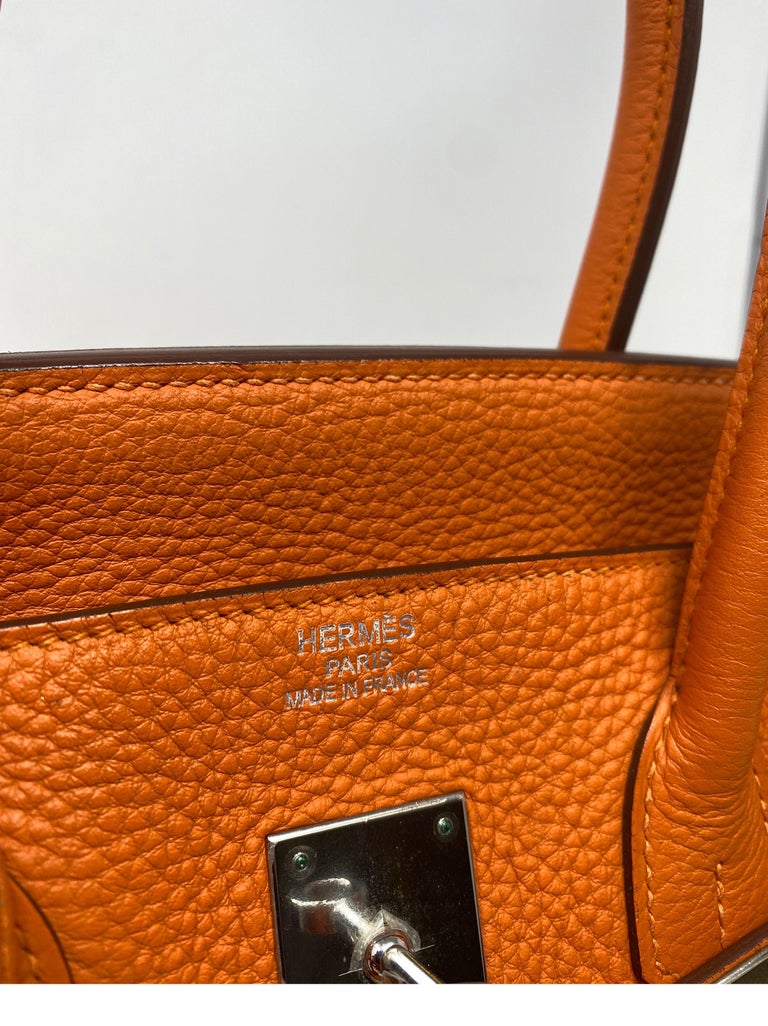 Hermes Birkin Orange 35 Bag 9