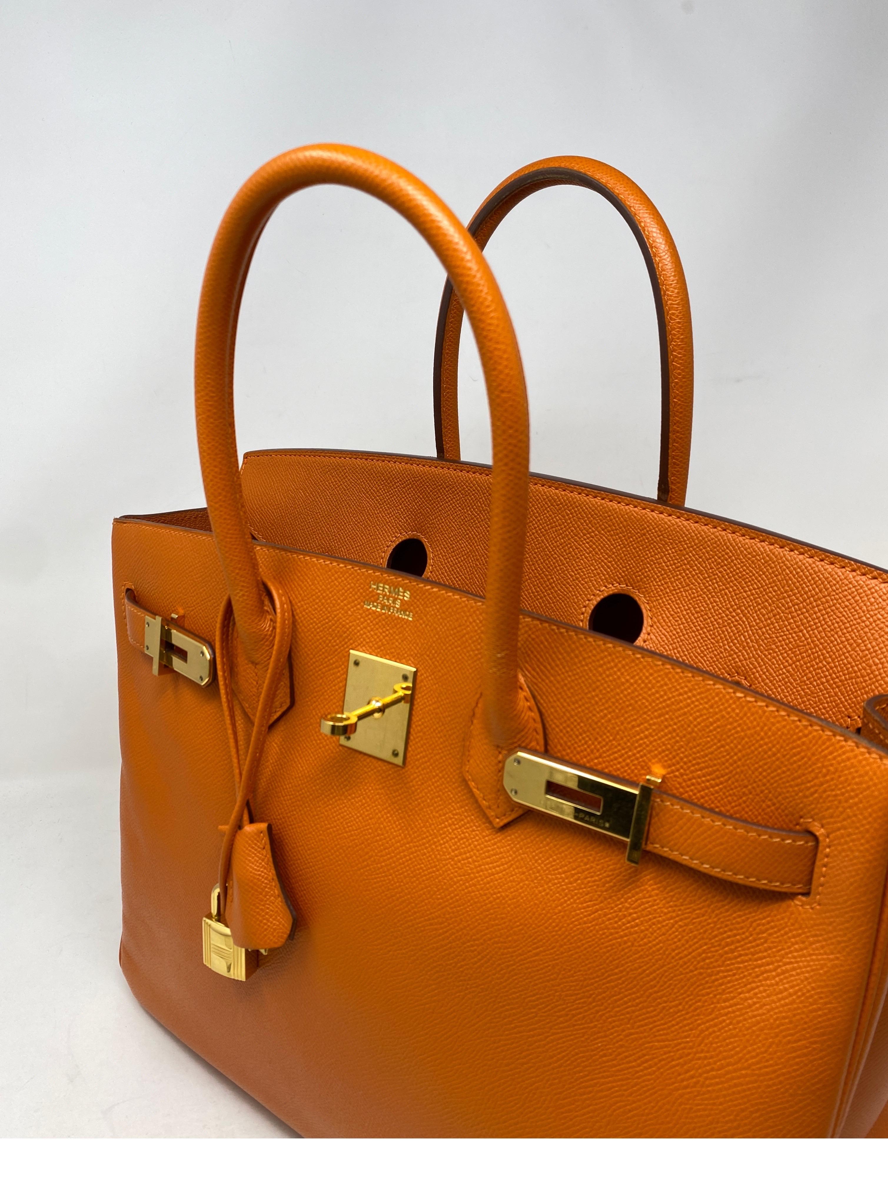 Hermes Birkin Orange 35 Bag  6