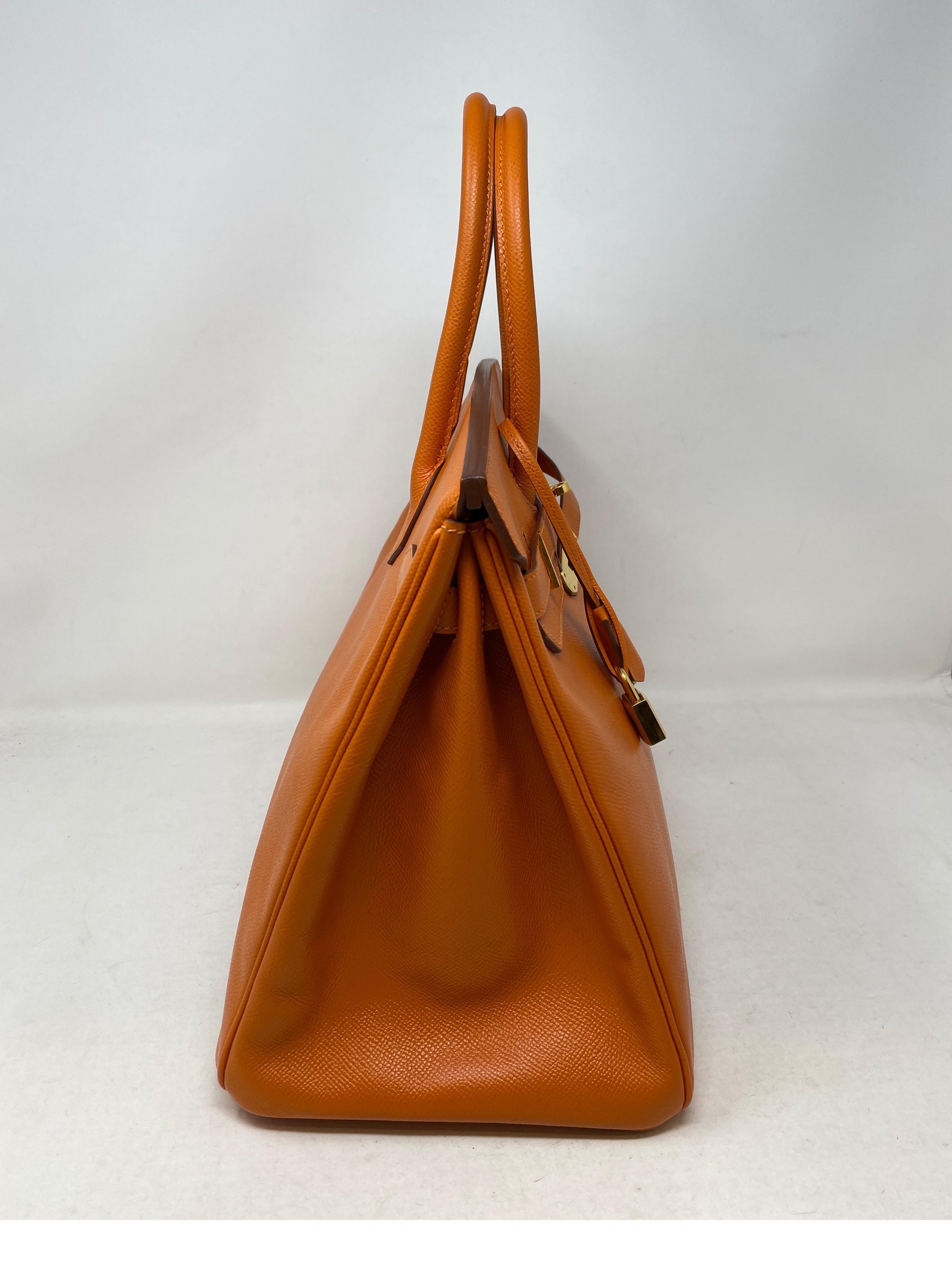 Hermes Birkin Orange 35 Bag  11