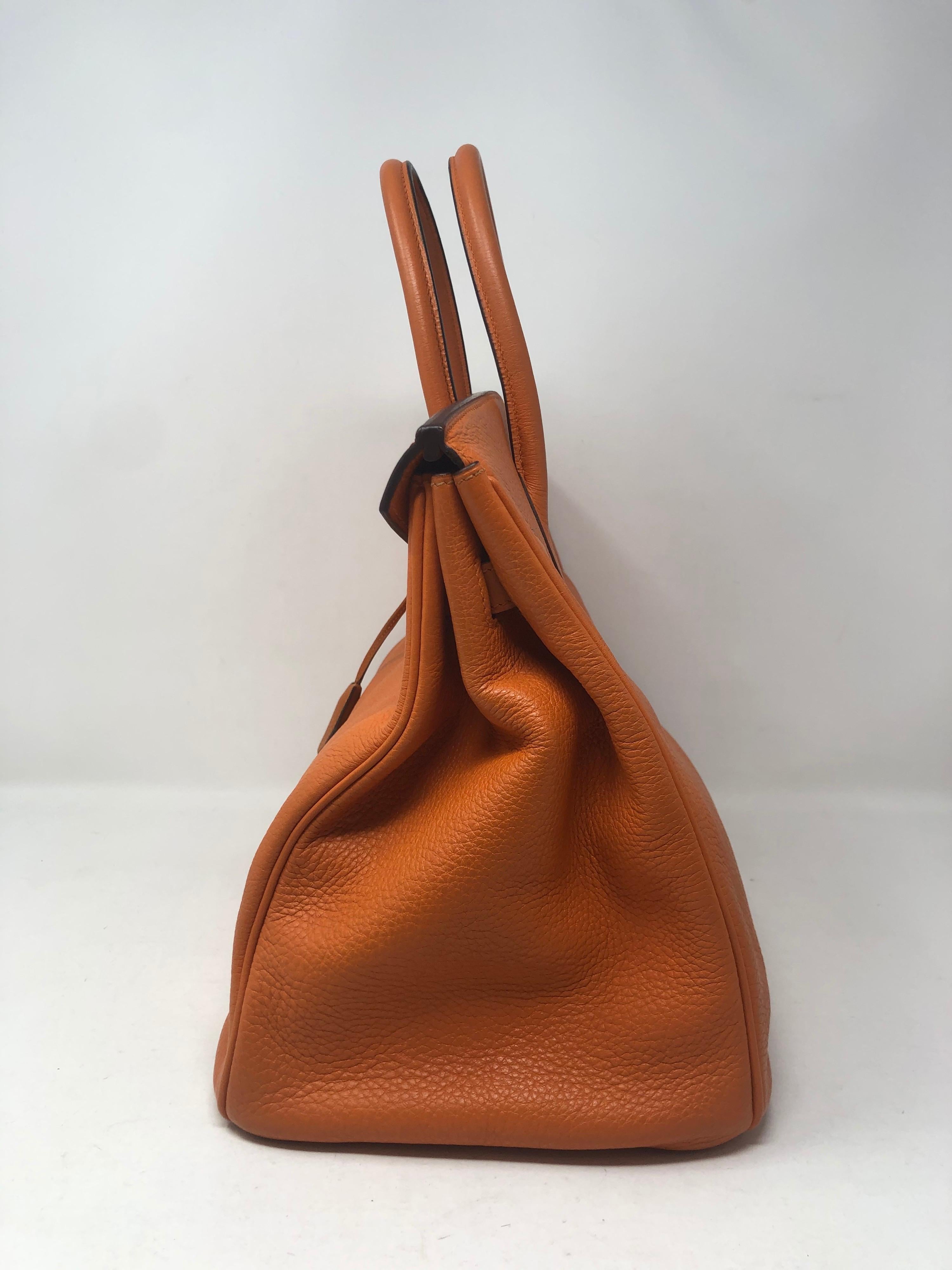Hermes Birkin Orange 35 Bag  2