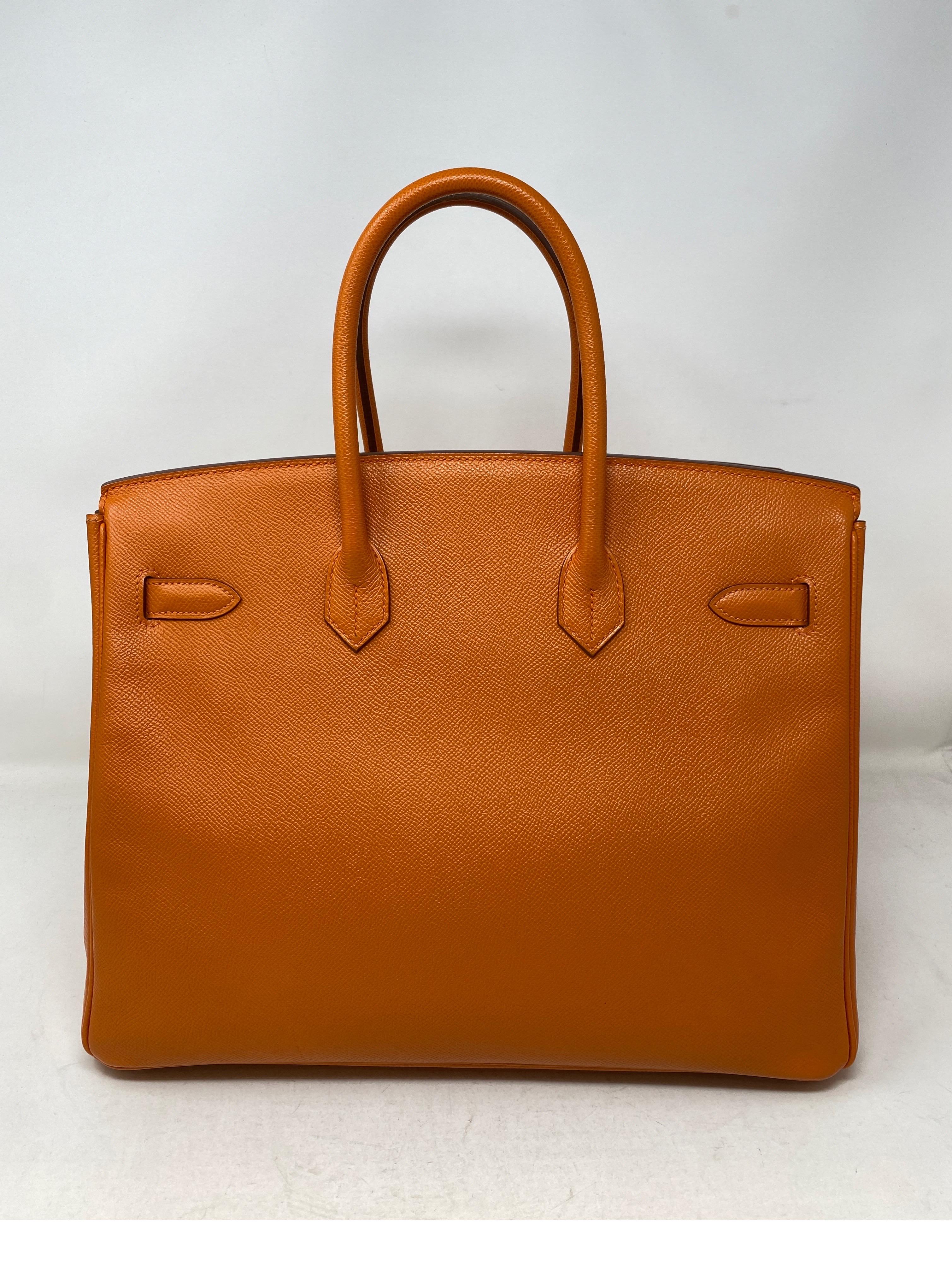 Hermes Birkin Orange 35 Bag  1