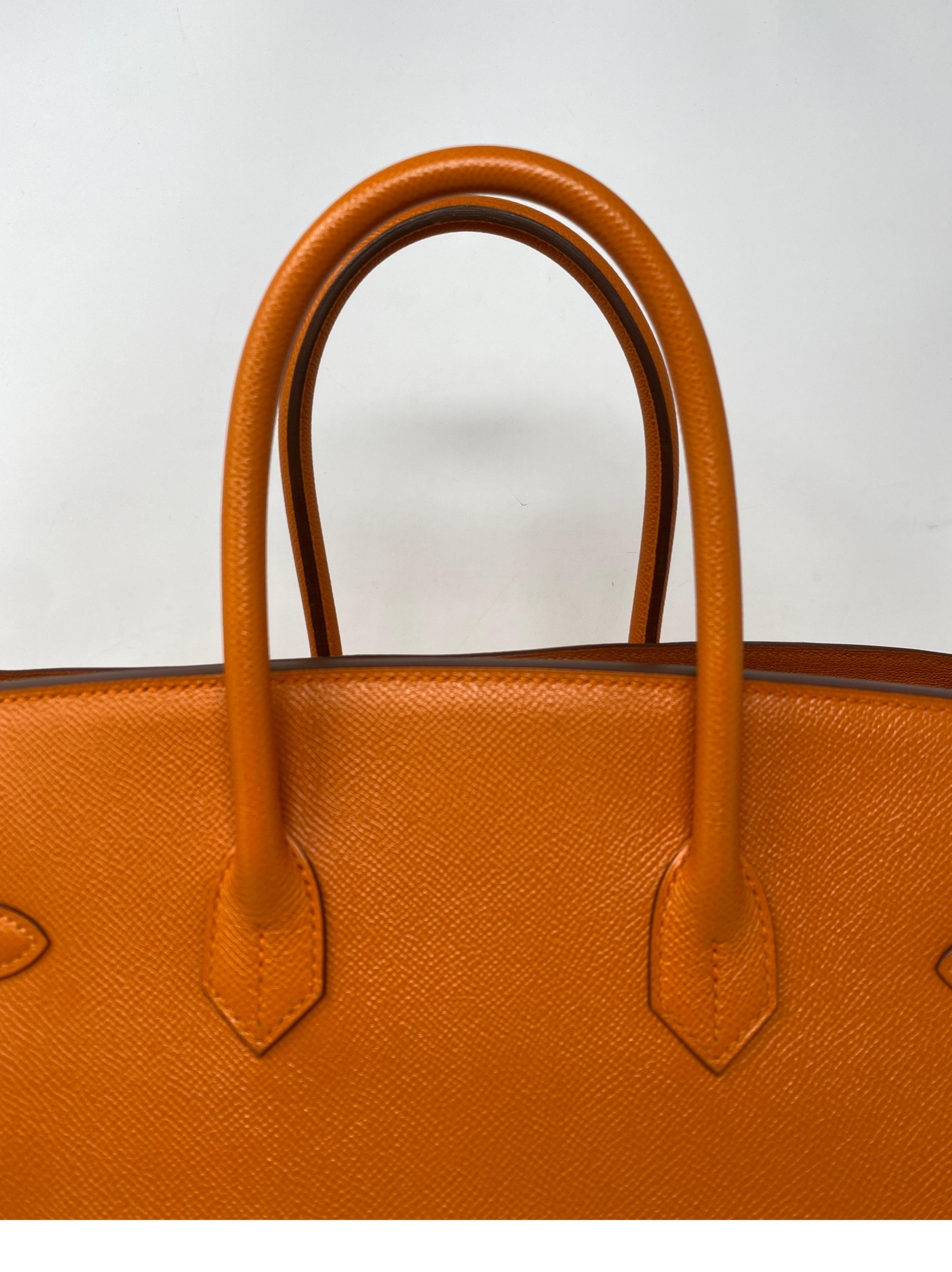Hermes Birkin Orange 35 Bag  2