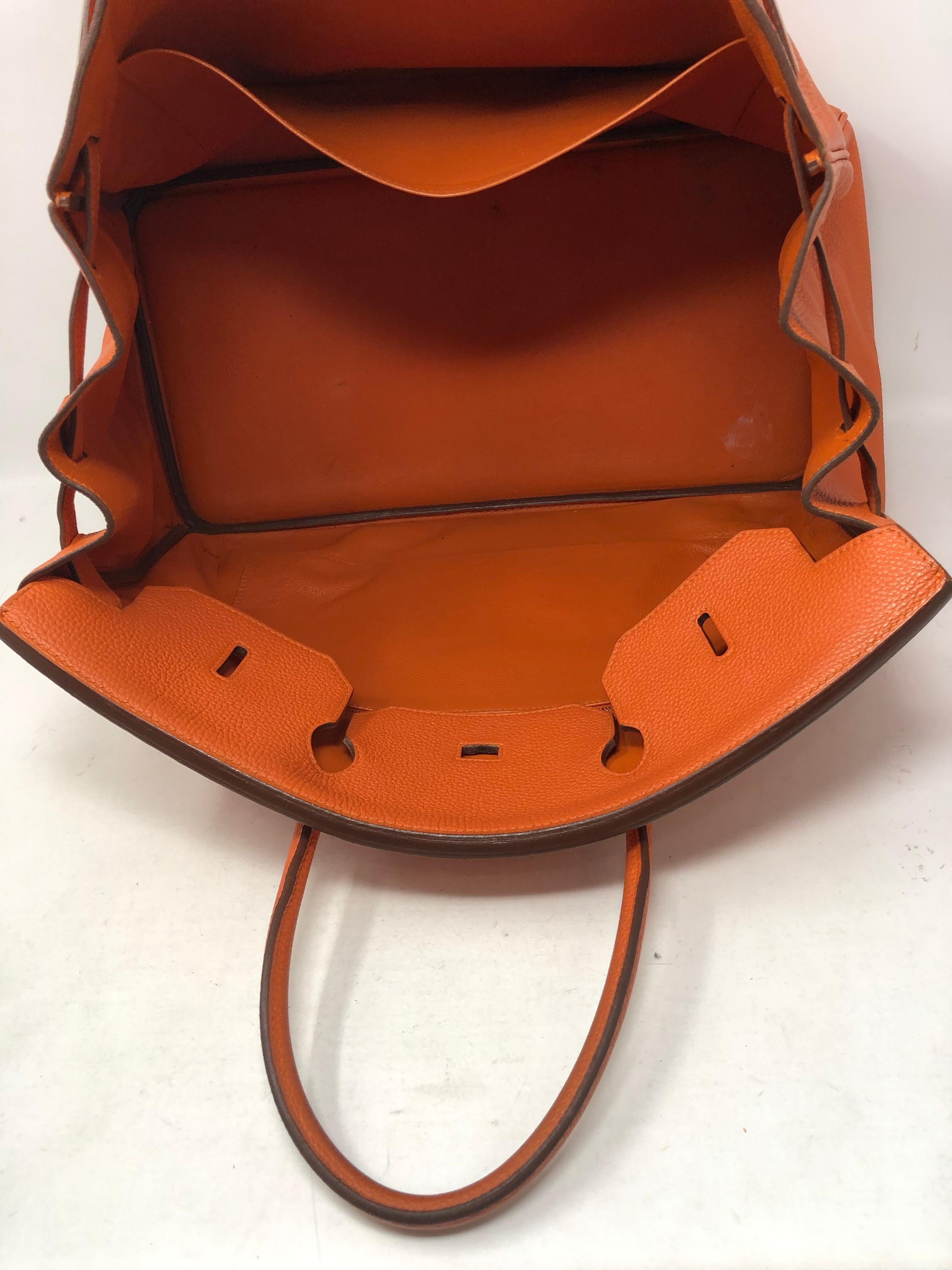 Hermes Birkin Orange 40 6