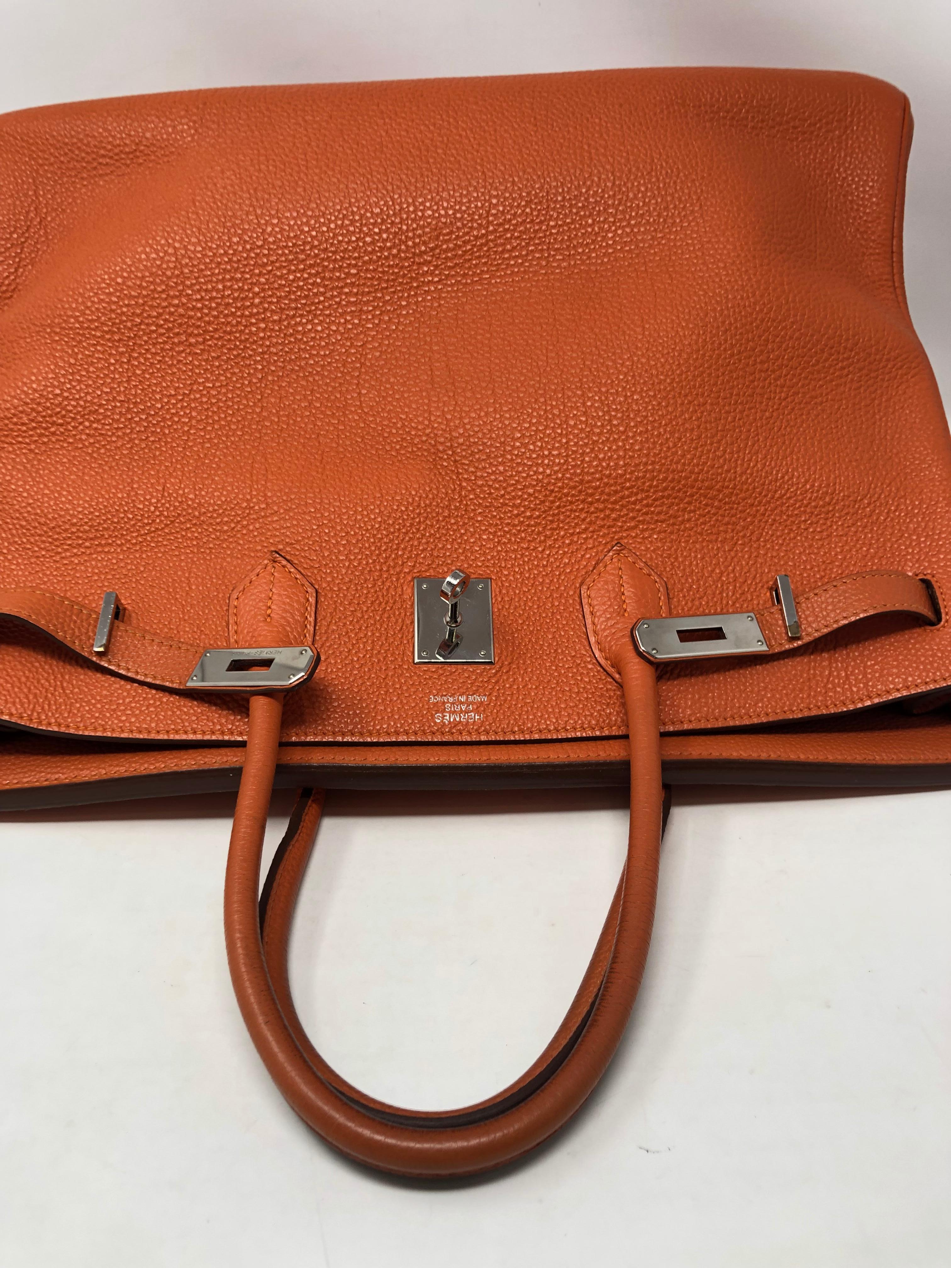 Hermes Birkin Orange 40 11
