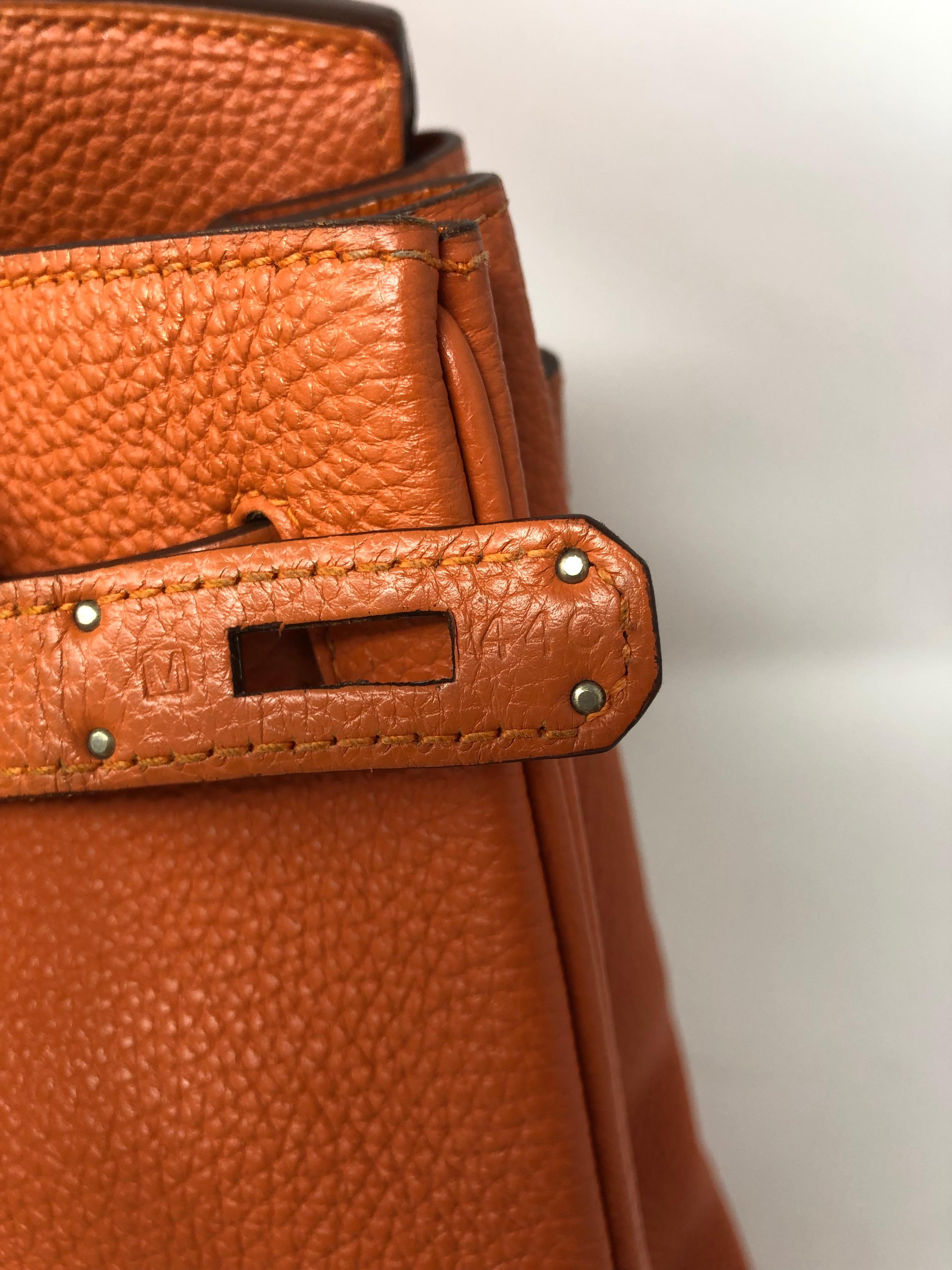Hermes Birkin Orange 40 12