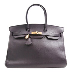 Hermès Birkin Raisin Togo Leather Gold Hardware Tote