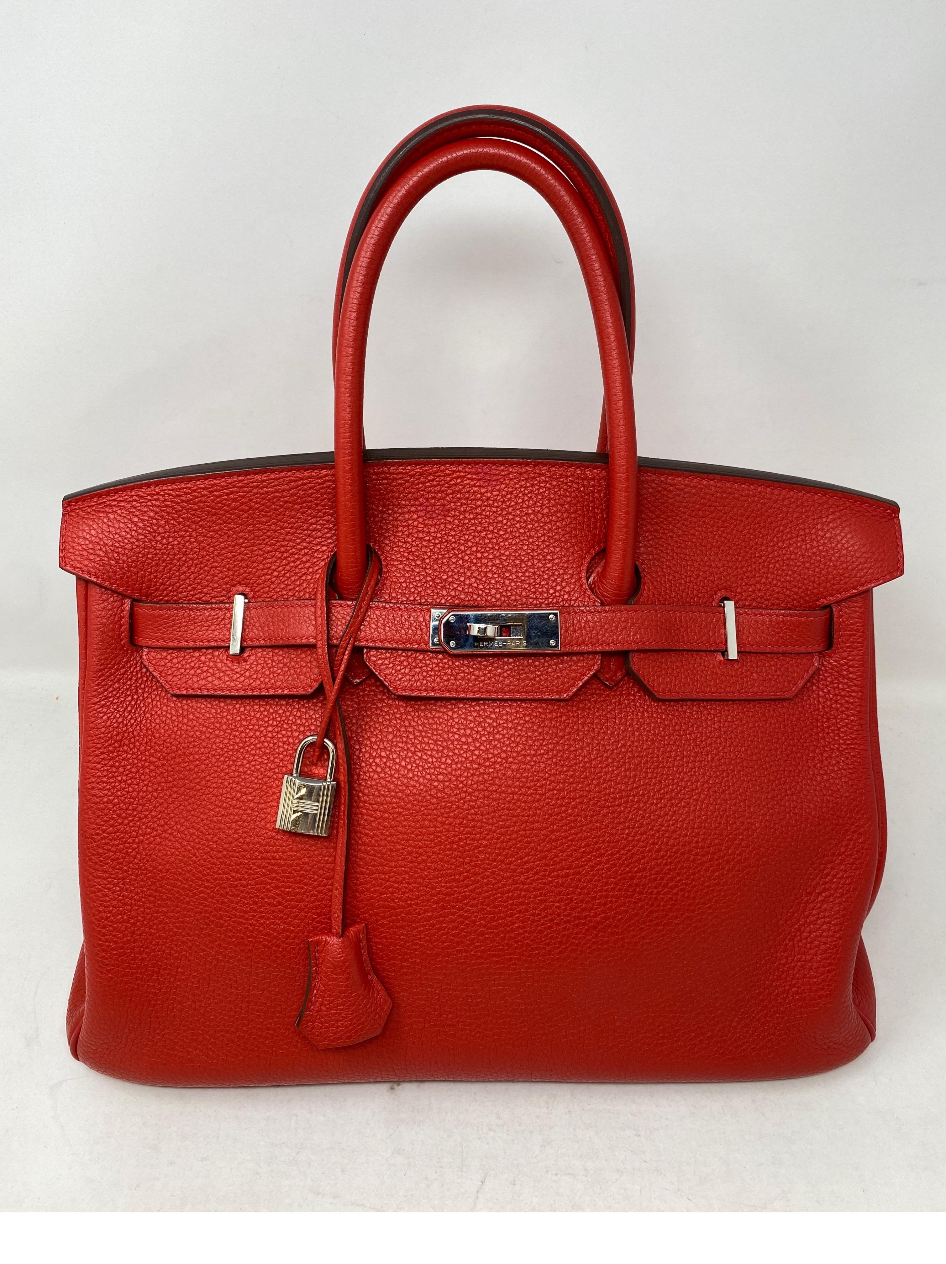 Hermès Birkin Red 35 Bag 10