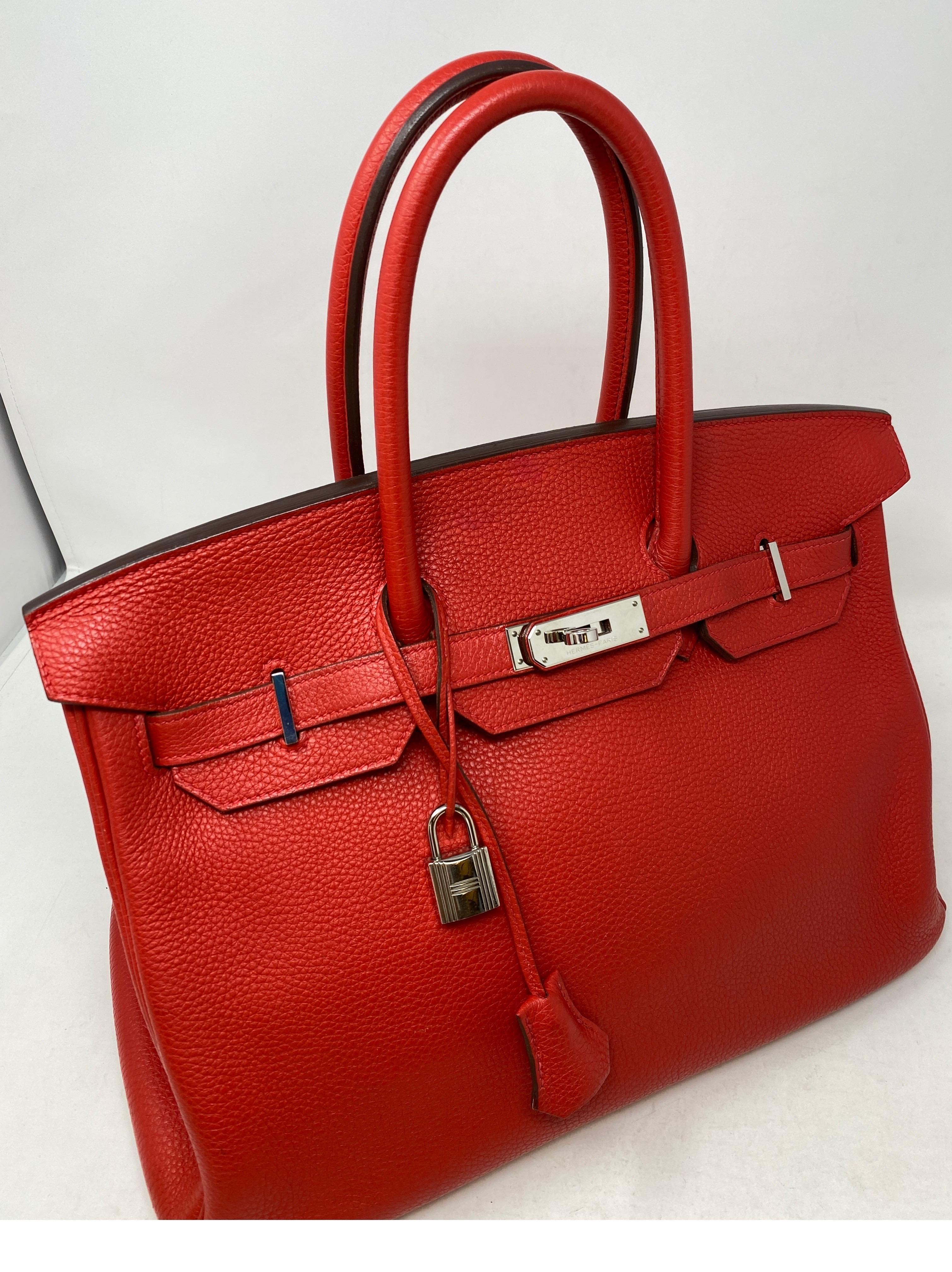 Hermès Birkin Red 35 Bag 11
