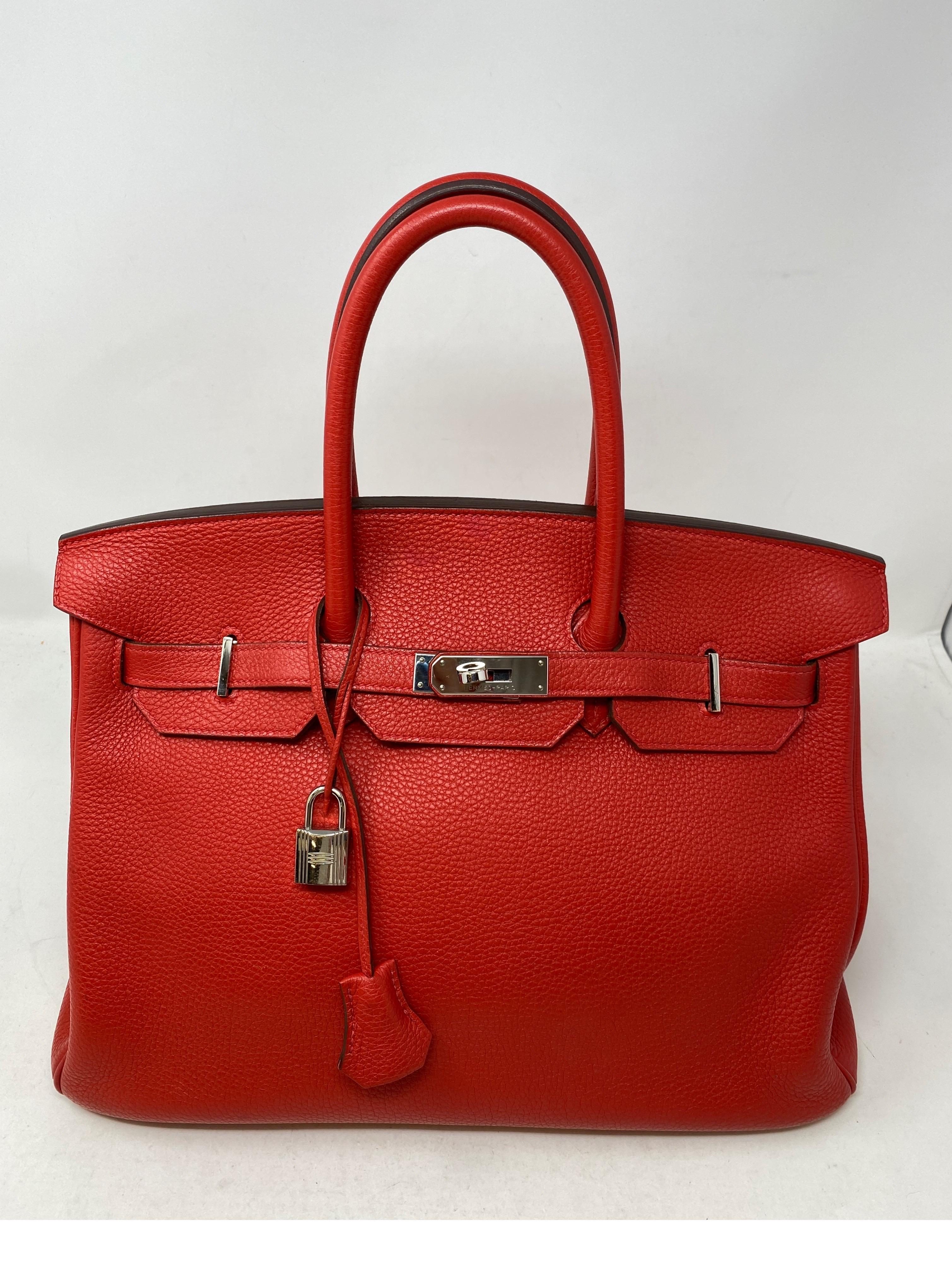 Hermès Birkin Red 35 Bag 12