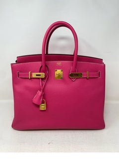 Hermes Birkin Rose Tyrien 35 Bag