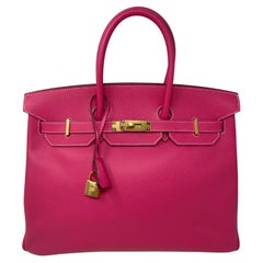 Hermes Birkin 25 Rose Mexico Shiny Alligator Bag For Sale at 1stDibs