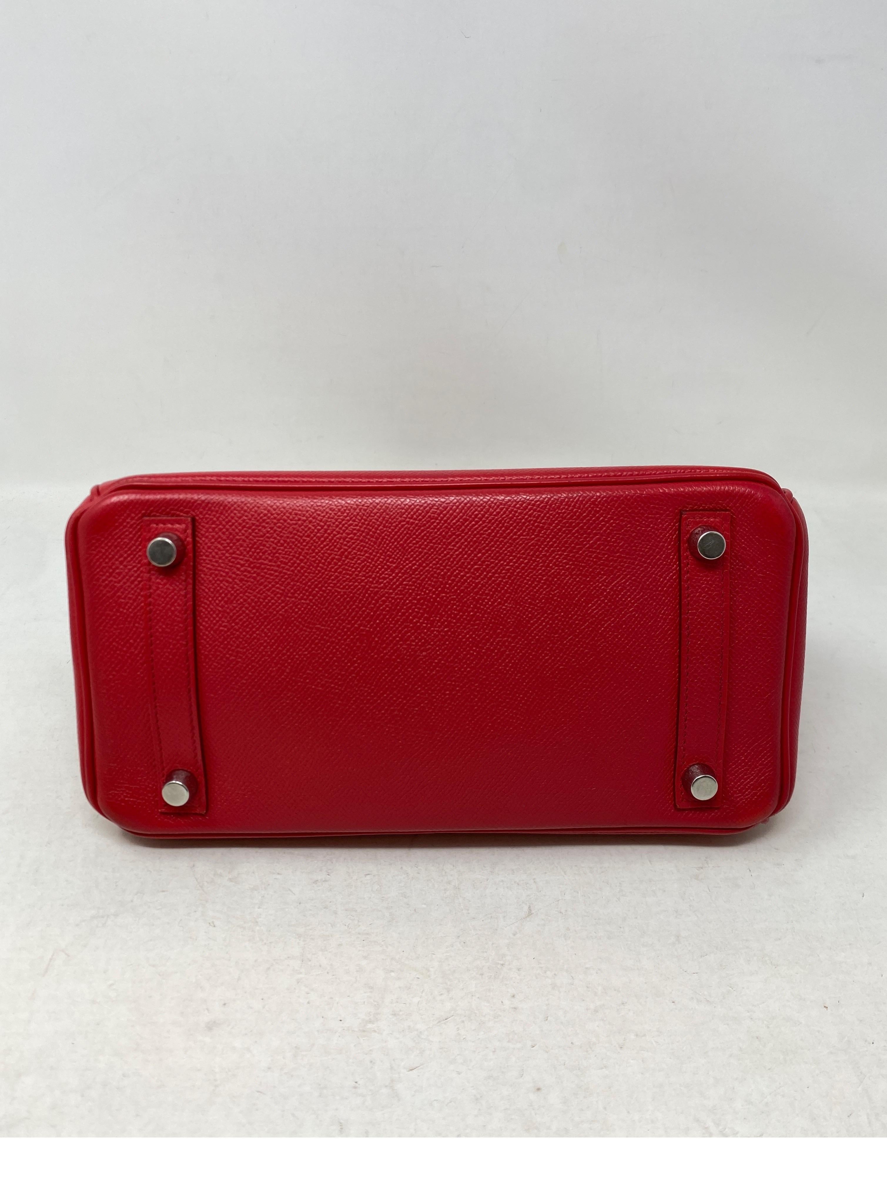 Hermes Birkin Bouganvillea Red 25 Bag 1