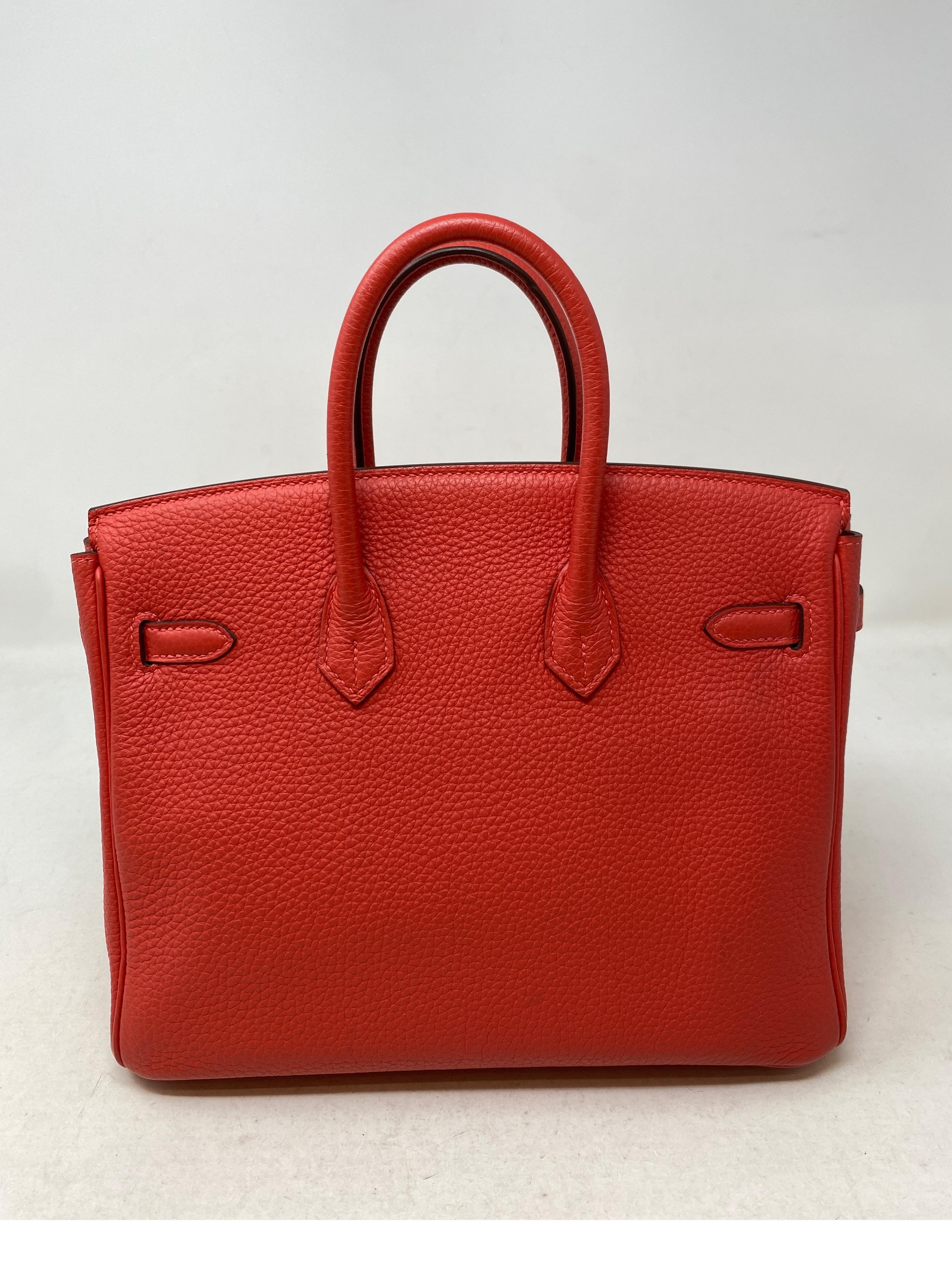 Hermes Birkin Rouge Pivoine 25 Bag  2