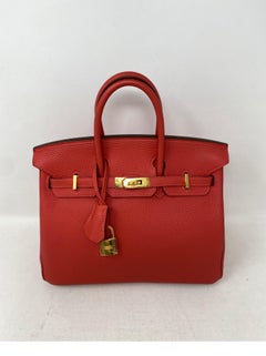 Hermes Birkin Rouge Pivoine 25 Bag