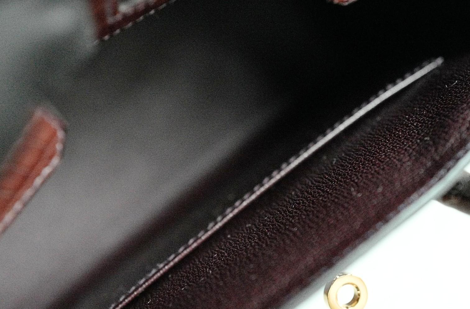 HERMÈS Birkin Sellier 20 Havane Matte Alligator with Gold Hardware in vendita 3