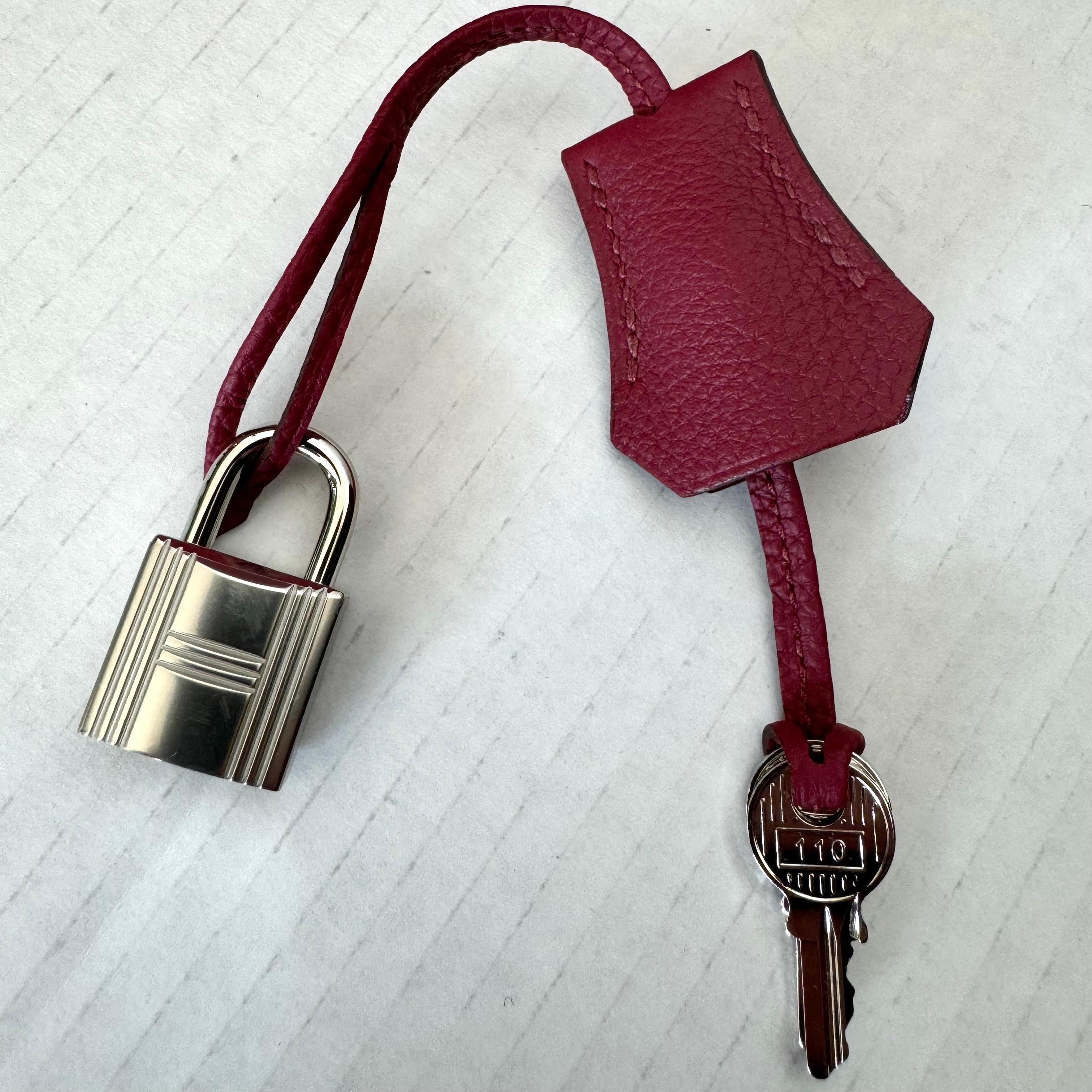 Hermes Birkin Sellier 25 Bag Palladium Hardware, 2024 France For Sale 8
